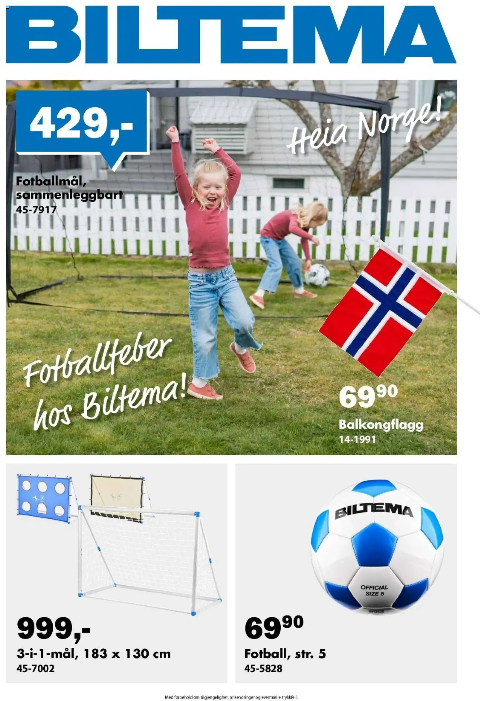 Biltema Fotballfeber fra 12. juni til 30. juni 2026 - kundeavisside 1