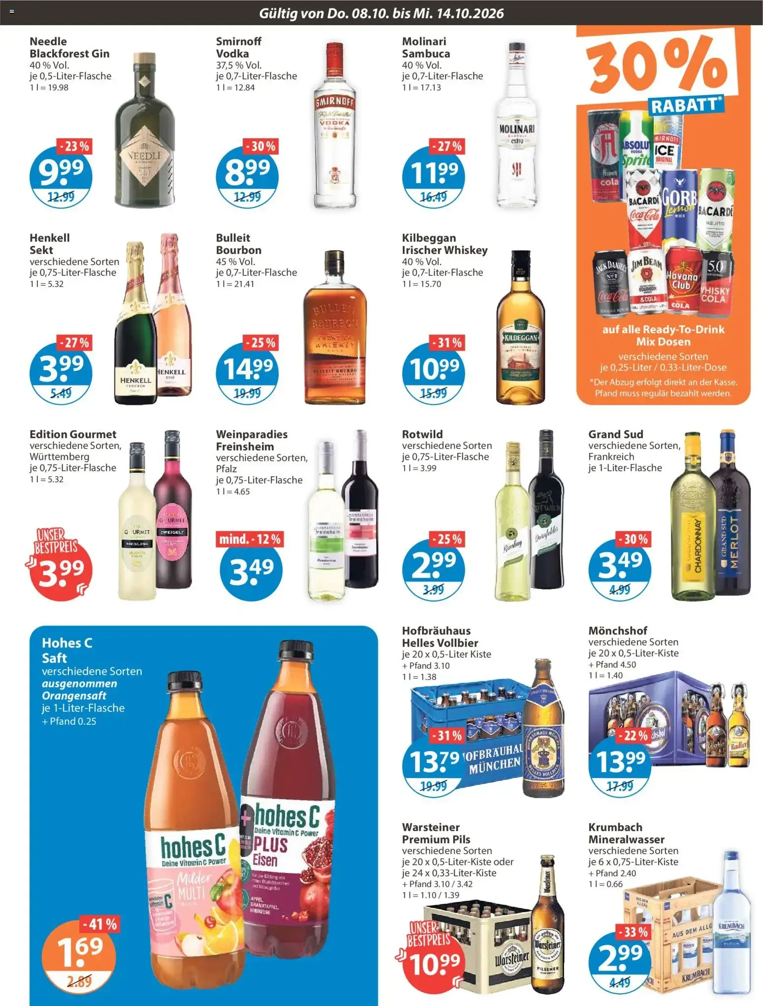 Angebote V-Markt Angebote (ab 08.10.2026) von 8. Oktober bis 14. Oktober 2026 - Prospekt seite 9