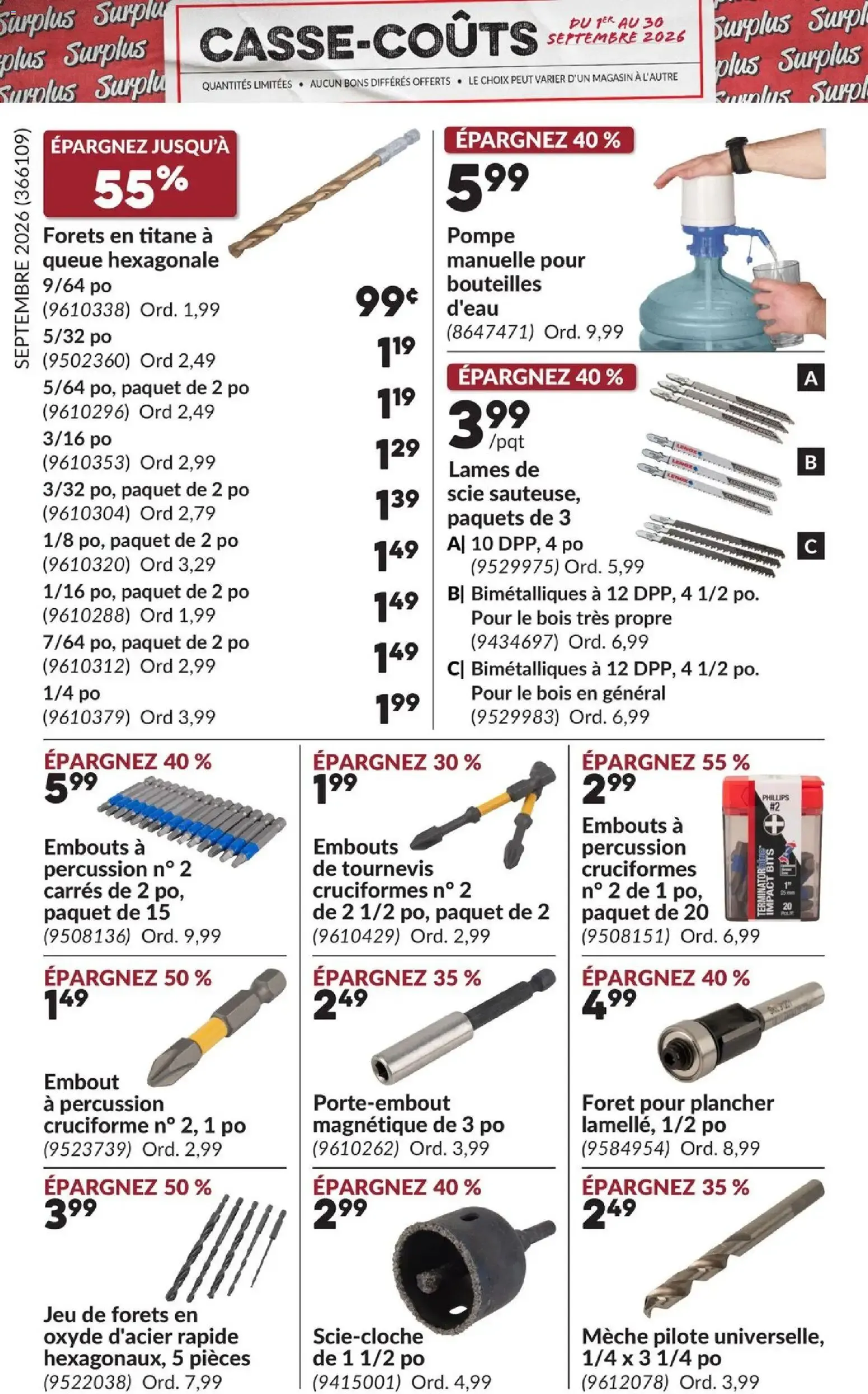 Princess Auto Casse-Coûts from September 1 to September 30 2026 - flyer page 19