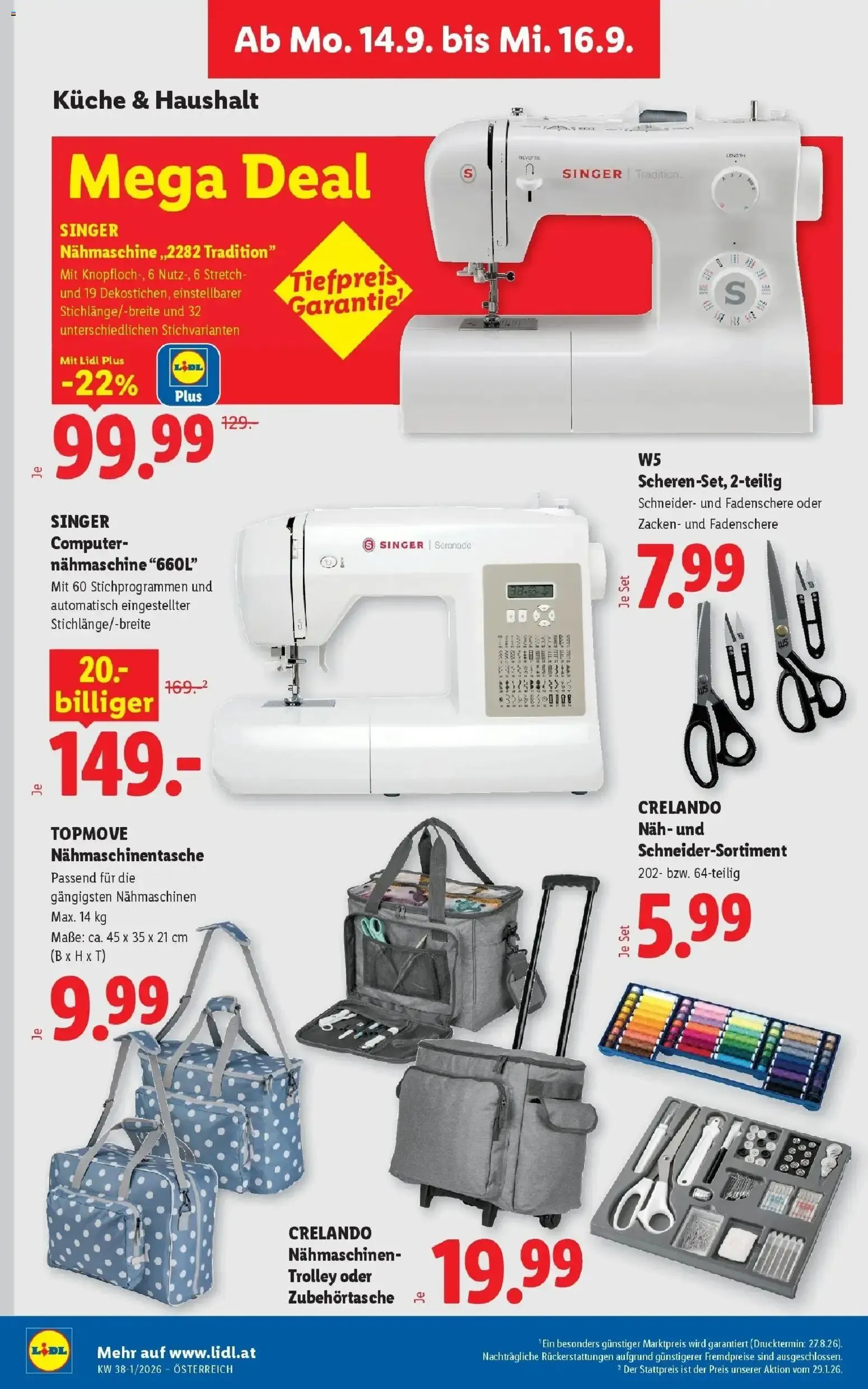 Lidl Aktion von 10. September bis 12. September 2026 - Flugblätt seite 37