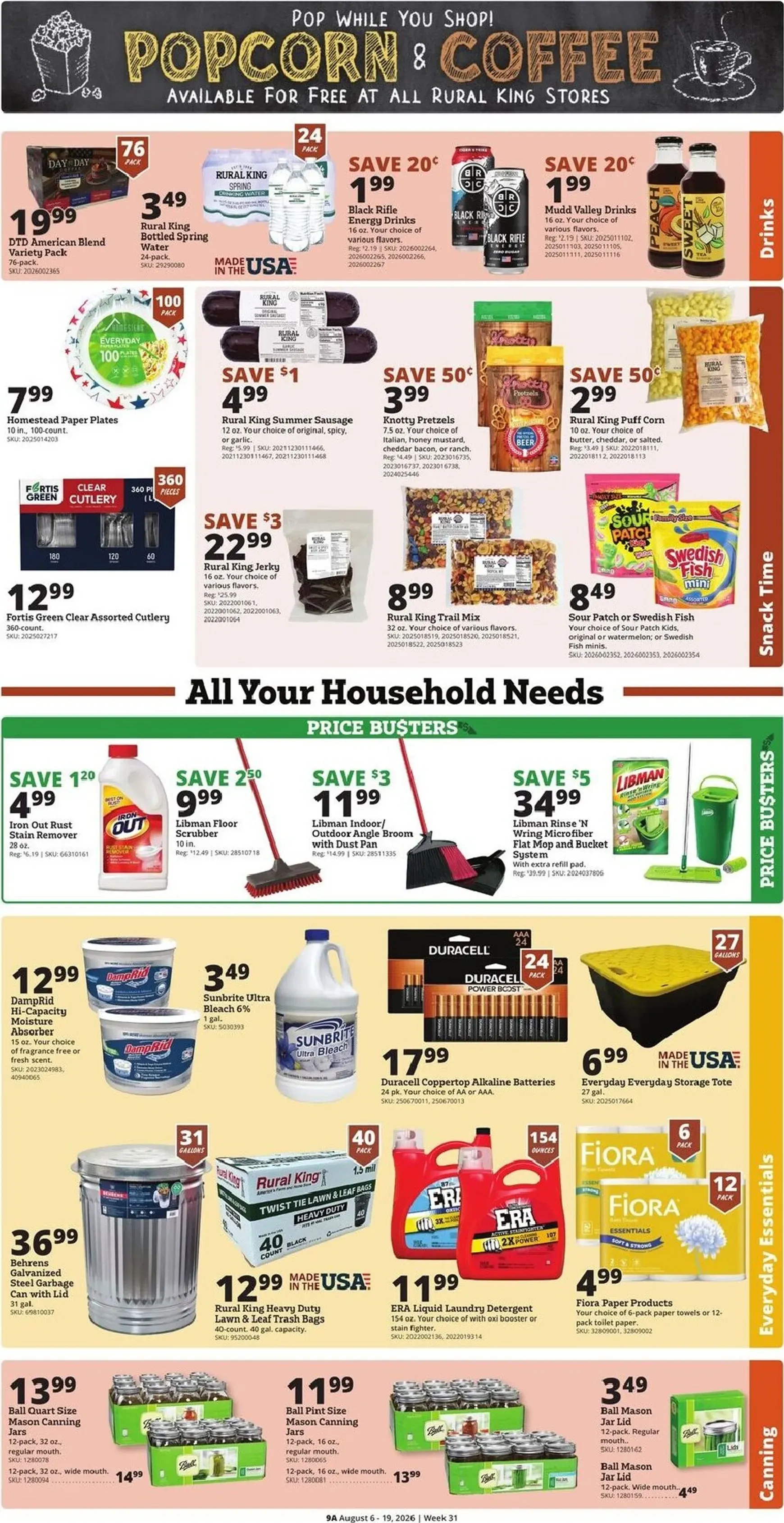 Weekly ad Current Rural King leaflet valid from Thursday 08/06/2026 to Wednesday 08/19/2026 from August 6 to August 19 2026 - Page 9