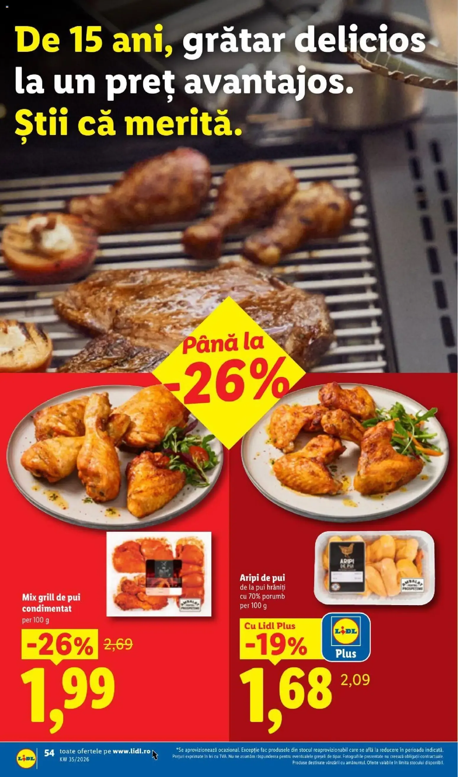 Catalog LIDL: Ieftin și înainte, și după ziua de salariu (Ofertas del 24 al 30 de agosto de 2026) de la 24 august până la 30 august 2026 - Revista Pagina 54