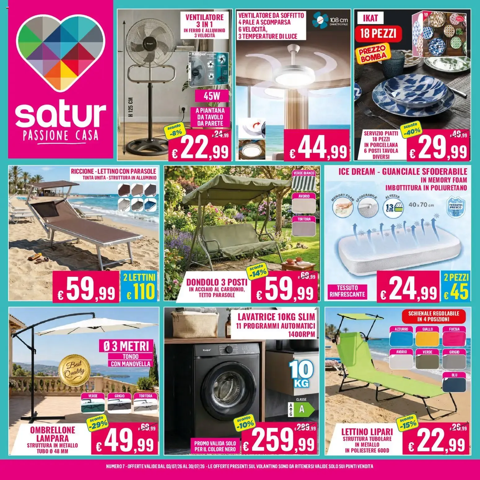 Satur volantino dal 03/07/2026 - online Offerte da 3 luglio a 30 luglio di 2026 - Pagina del volantino 1