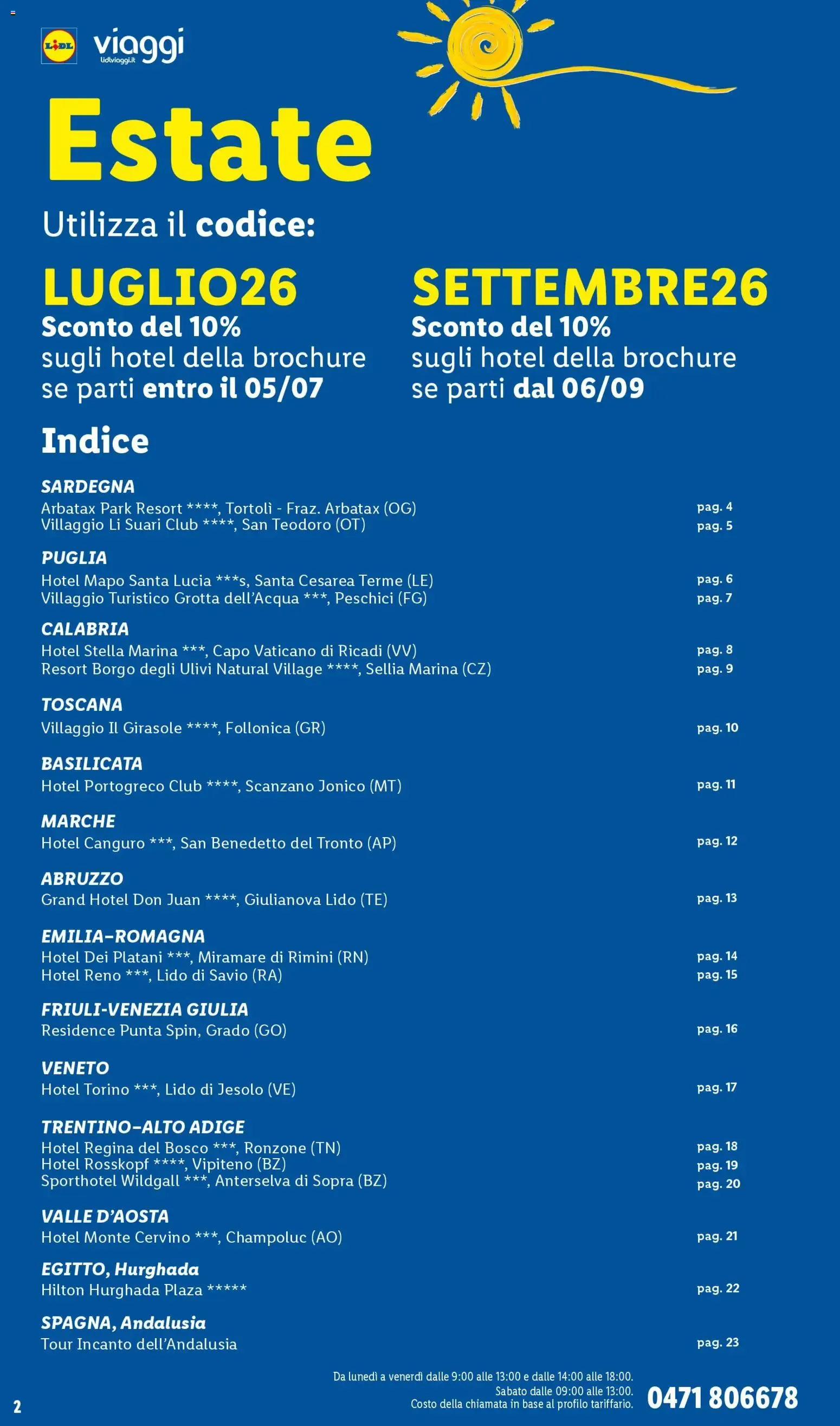 Lidl Viaggi: Vacanze da sogno per la tua estate da 11 marzo a 20 settembre di 2026 - Pagina del volantino 2