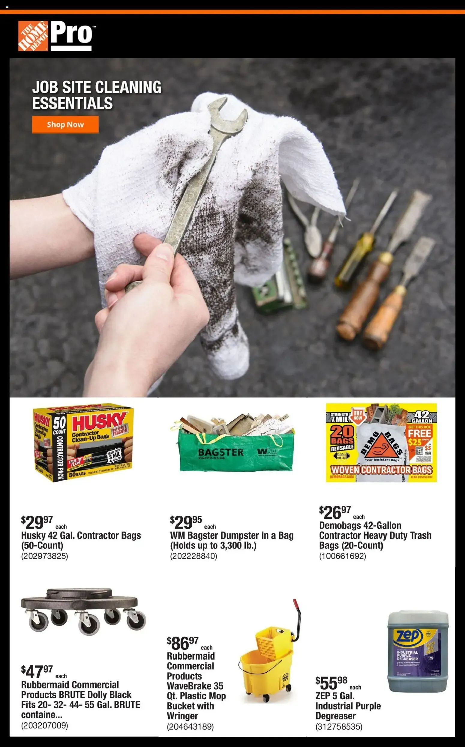 JOB SITE CLEANING ESSENTIALS