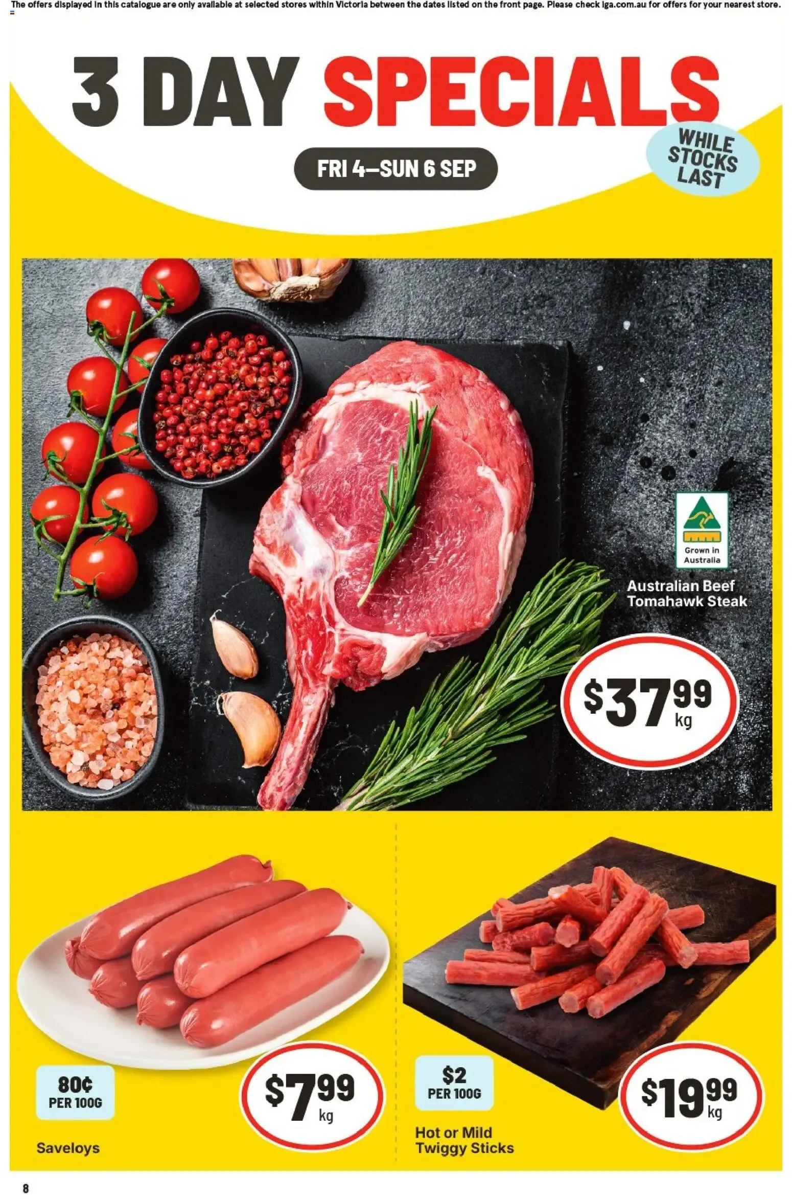 3 DAY SPECIALS - Catalogue valid from 4 September to 6 September 2026 - page 1