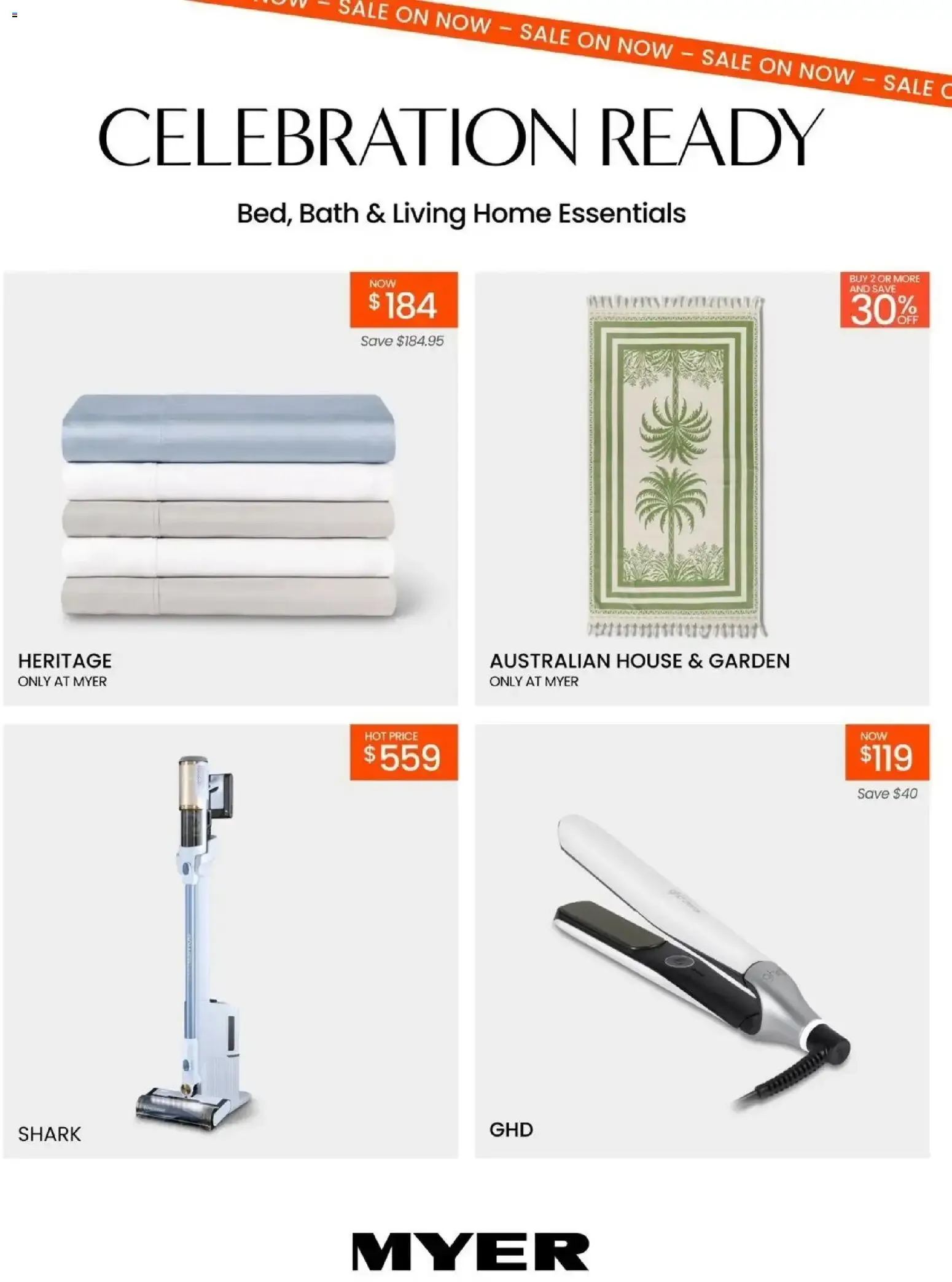 Myer Celebration Ready: Bed, Bath & Living Home Essentials - Catalogue valid from 13 October to 1 November 2026 - page 3
