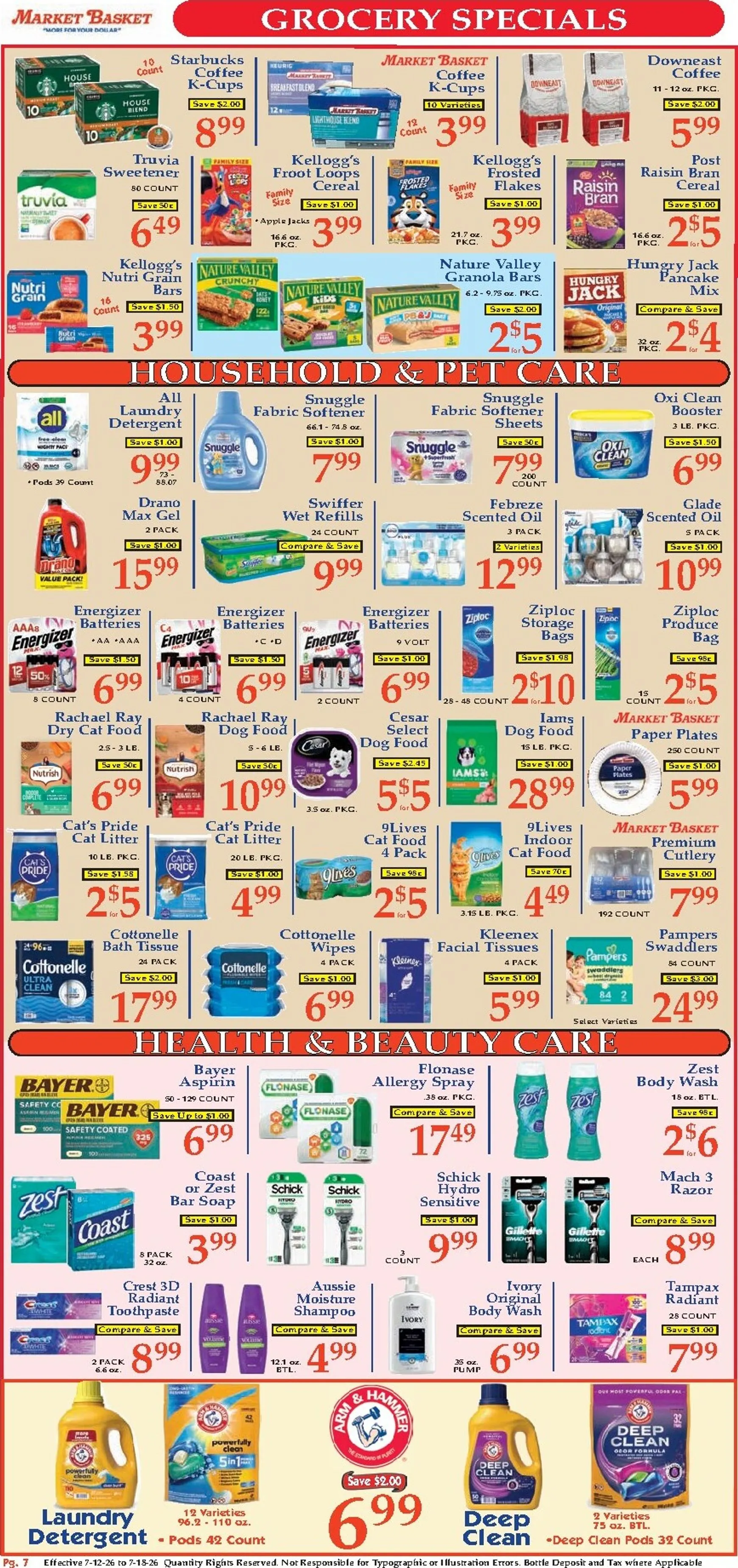 Weekly ad Current Market Basket leaflet valid from Sunday 07/12/2026 to Saturday 07/18/2026 from July 12 to July 18 2026 - Page 7