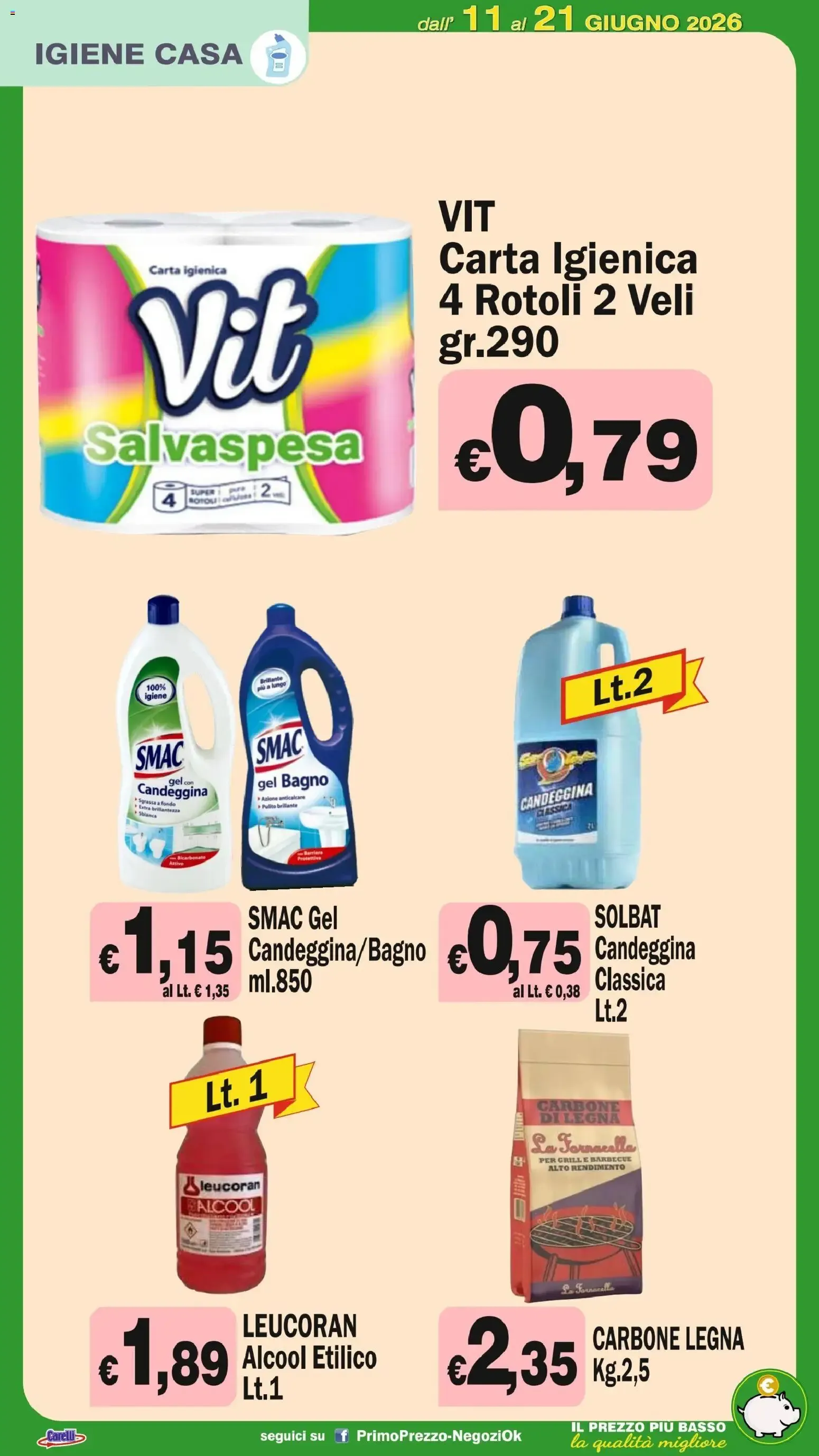 Primo Prezzo volantino dal 11/06/2026 - online Offerte da 11 giugno a 21 giugno di 2026 - Pagina del volantino 19