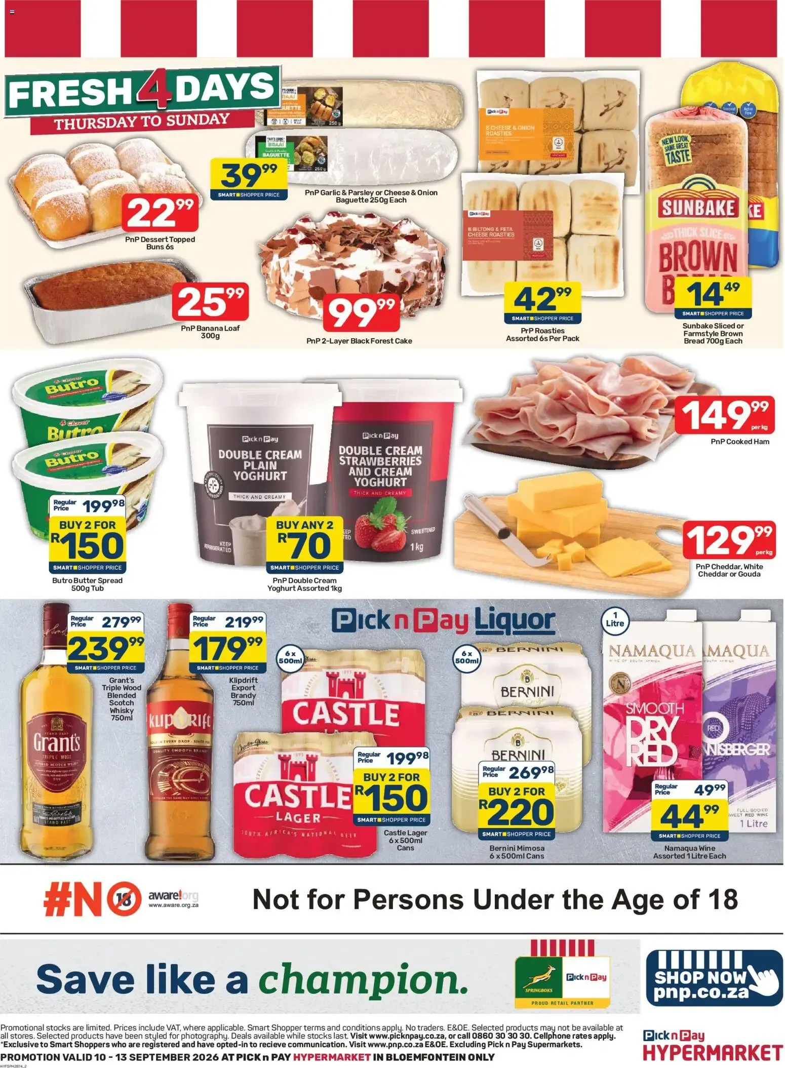 Pick n Pay Free State - Hypermarket Fresh Specials (10/09/2026 - 13/09/2026) Online from 10 September to 13 September 2026 - Catalogue Page 2