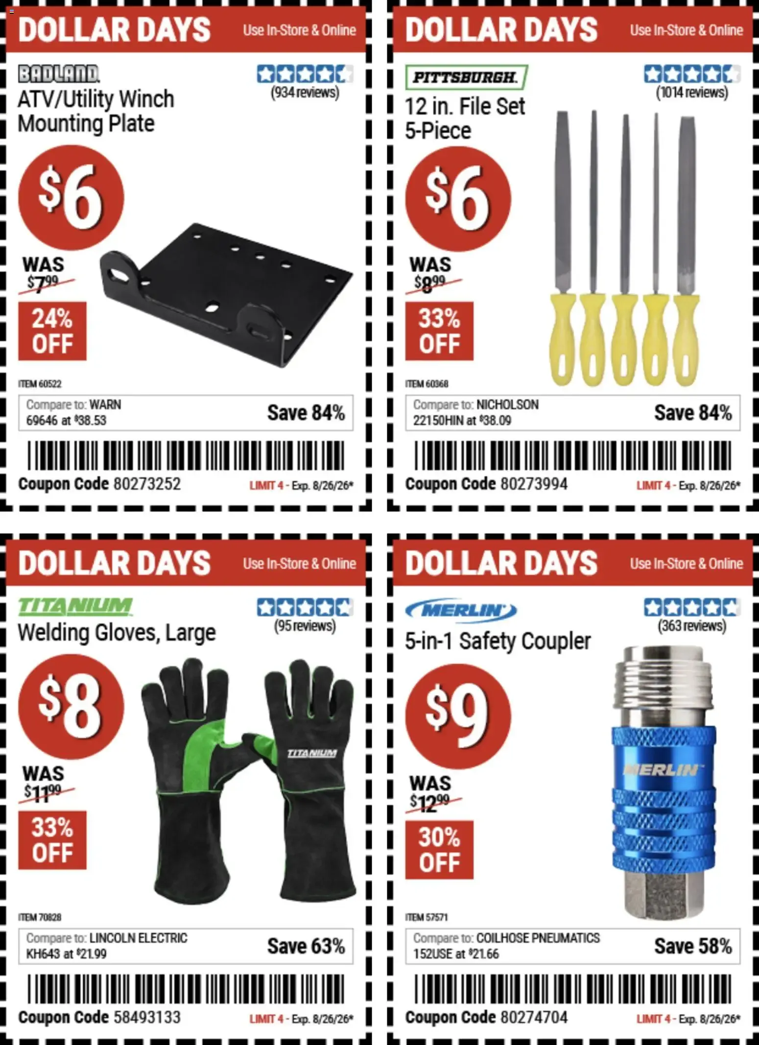 Weekly promotion Dollar Days spanning from August 13 to August 26 2026 - Page 5 for Catalogue 365