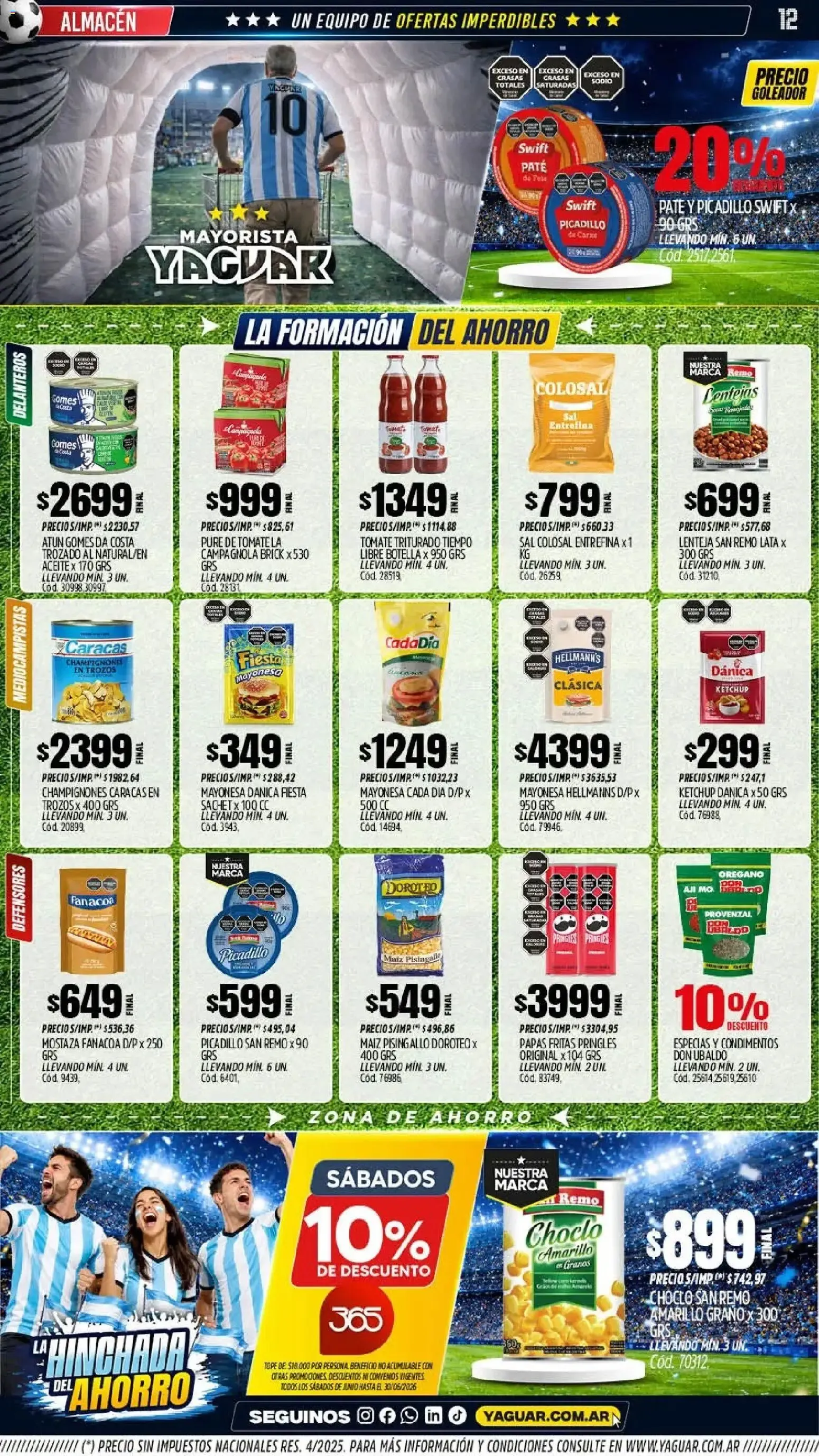 Ofertas de Mayorista Yaguar - La Hinchada del Ahorro 15 de junio al 20 de junio 2026 - Página 11 del catálogo