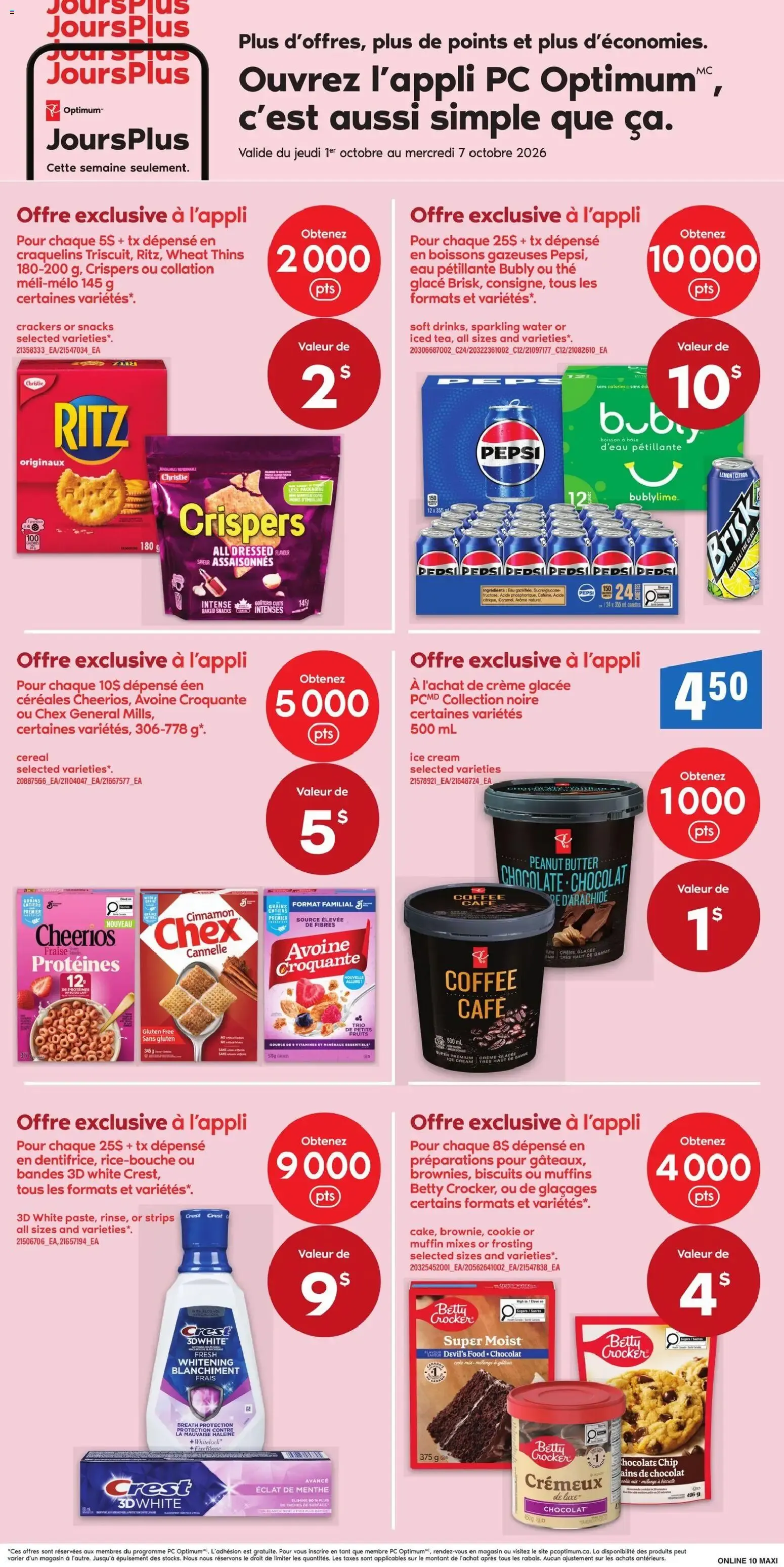 Maxi weekly flyer / circulaire from Oct 1, 2026 > weekly specials & deals from October 1 to October 7 2026 - flyer page 14