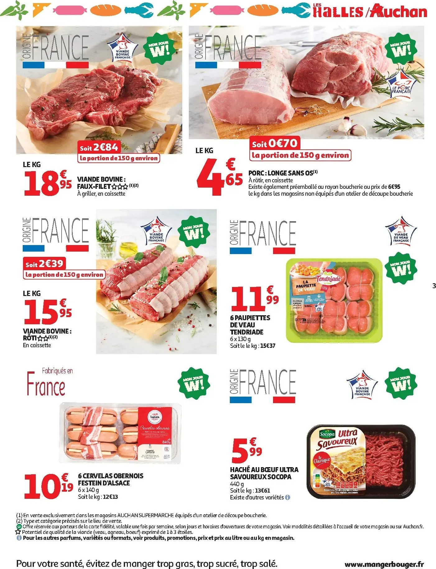 Current Auchan Supermarché leaflet valid from du mardi 20/10/2026 to du samedi 24/10/2026 du 20 octobre au 24 octobre 2026 - Catalogue page 3