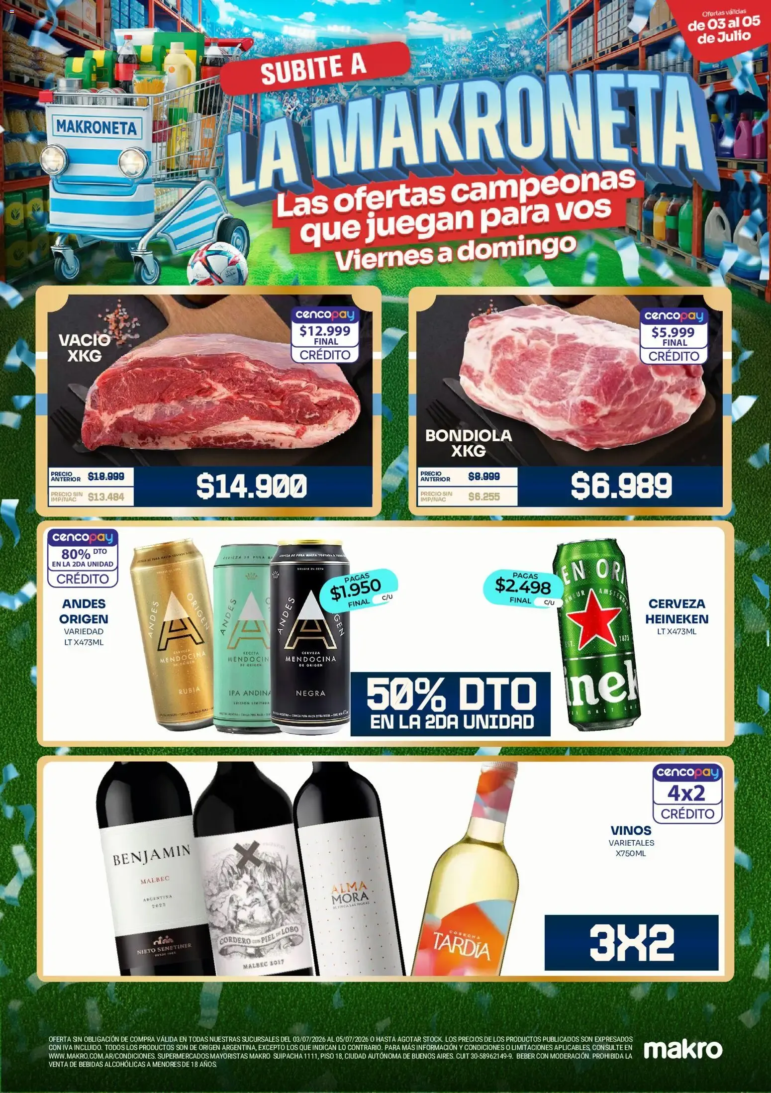 Ofertas de Subite a La Makroneta - Ofertas Campeonas 3 de julio al 5 de julio 2026 - Página 1 del catálogo