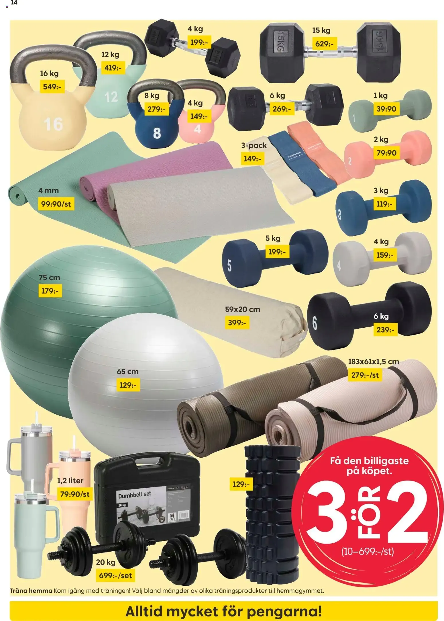 Rusta erbjudanden från 10/08/2026 - 16/08/2026 > Reklamblad nuvarande rabatter från 10 augusti till 16 augusti 2026 - Reklamblad sidor 14