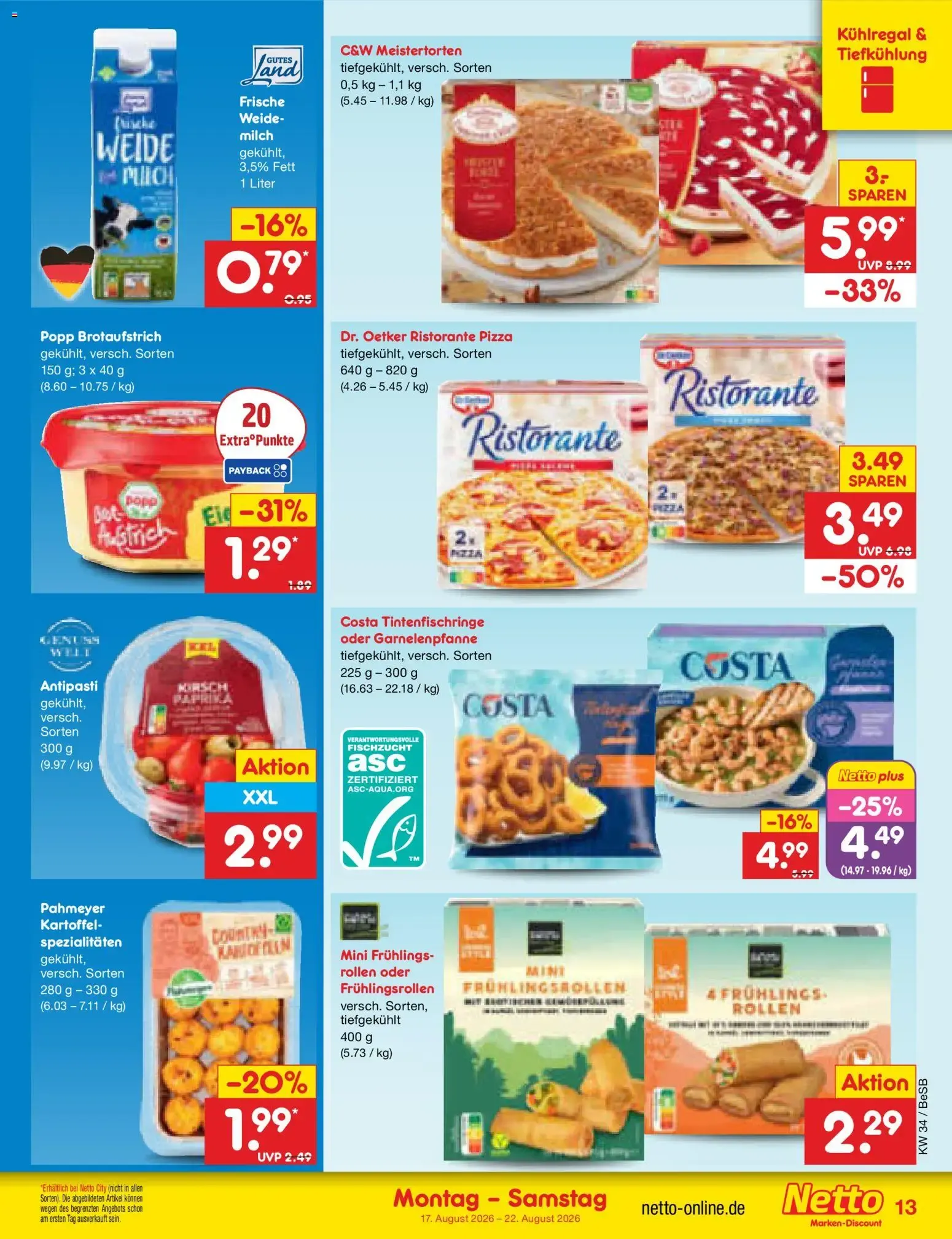 Netto Marken-Discount Prospekt (ab 17.08.2026) » Angebote von 17. August bis 22. August 2026 - Prospekt seite 17