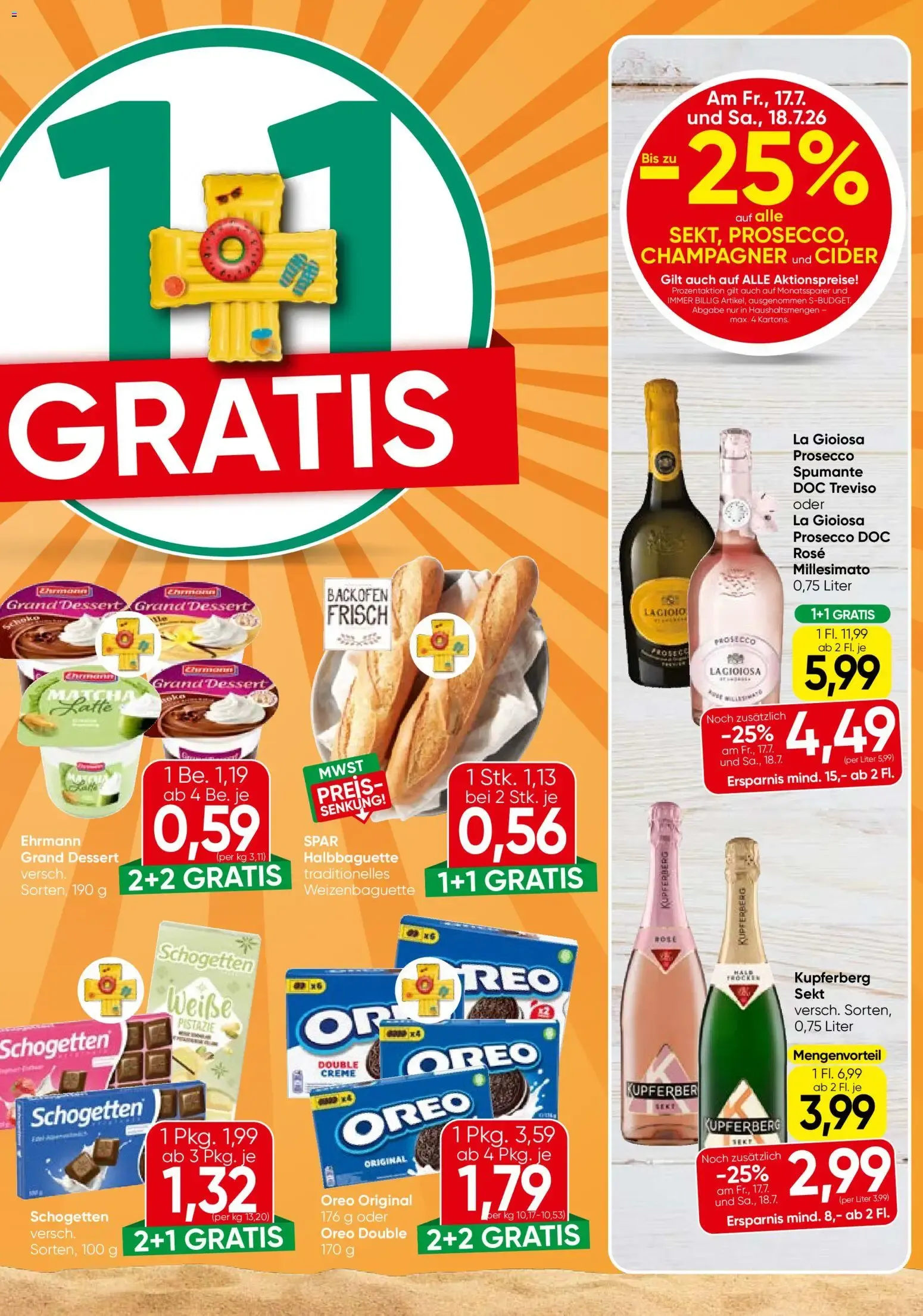 Eurospar Flugblatt von 16.07.2026 - Aktuelle Angebote von 16. Juli bis 29. Juli 2026 - Flugblätt seite 9