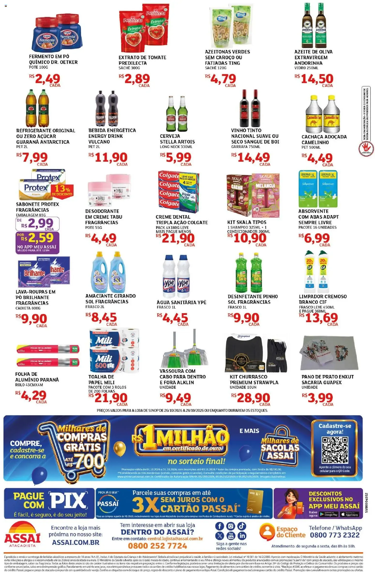 Encarte de Assaí Atacadista - Especial do Comerciante 26 de outubro até 28 de outubro 2026 - Pagina 2