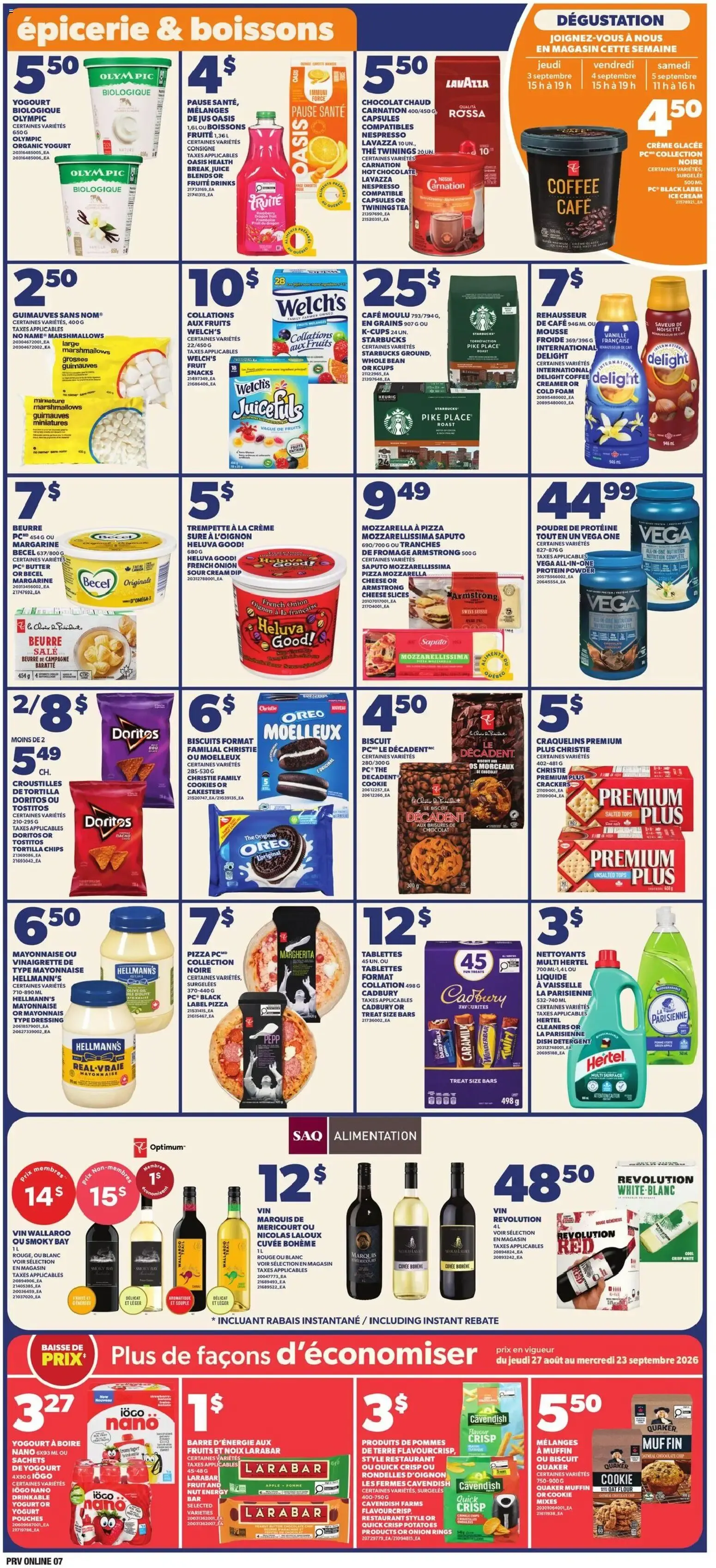 Provigo weekly flyer / circulaire from Sep 3, 2026 > weekly specials & deals from September 3 to September 9 2026 - flyer page 7