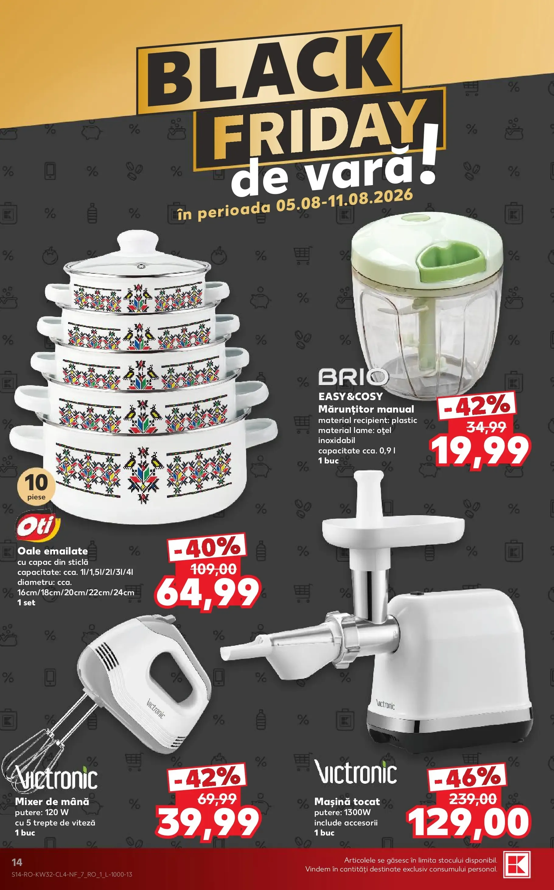 Catalog Kaufland Black Friday de Vară de la 5 august până la 11 august 2026 - Revista Pagina 14
