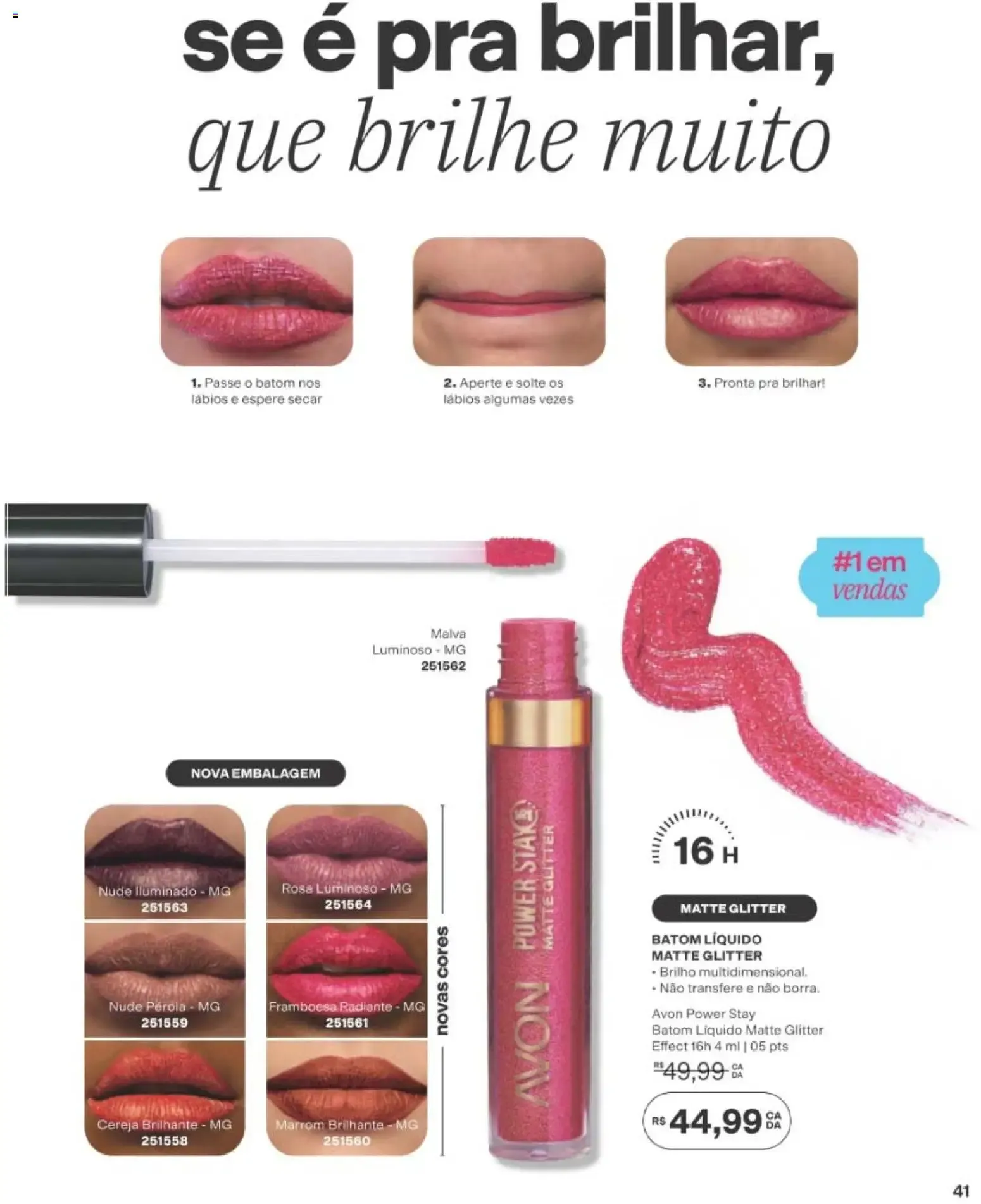 Encarte de Avon - Novo Sérum Lip Gloss - Ciclo 15/2026 21 de setembro até 12 de outubro 2026 - Pagina 41