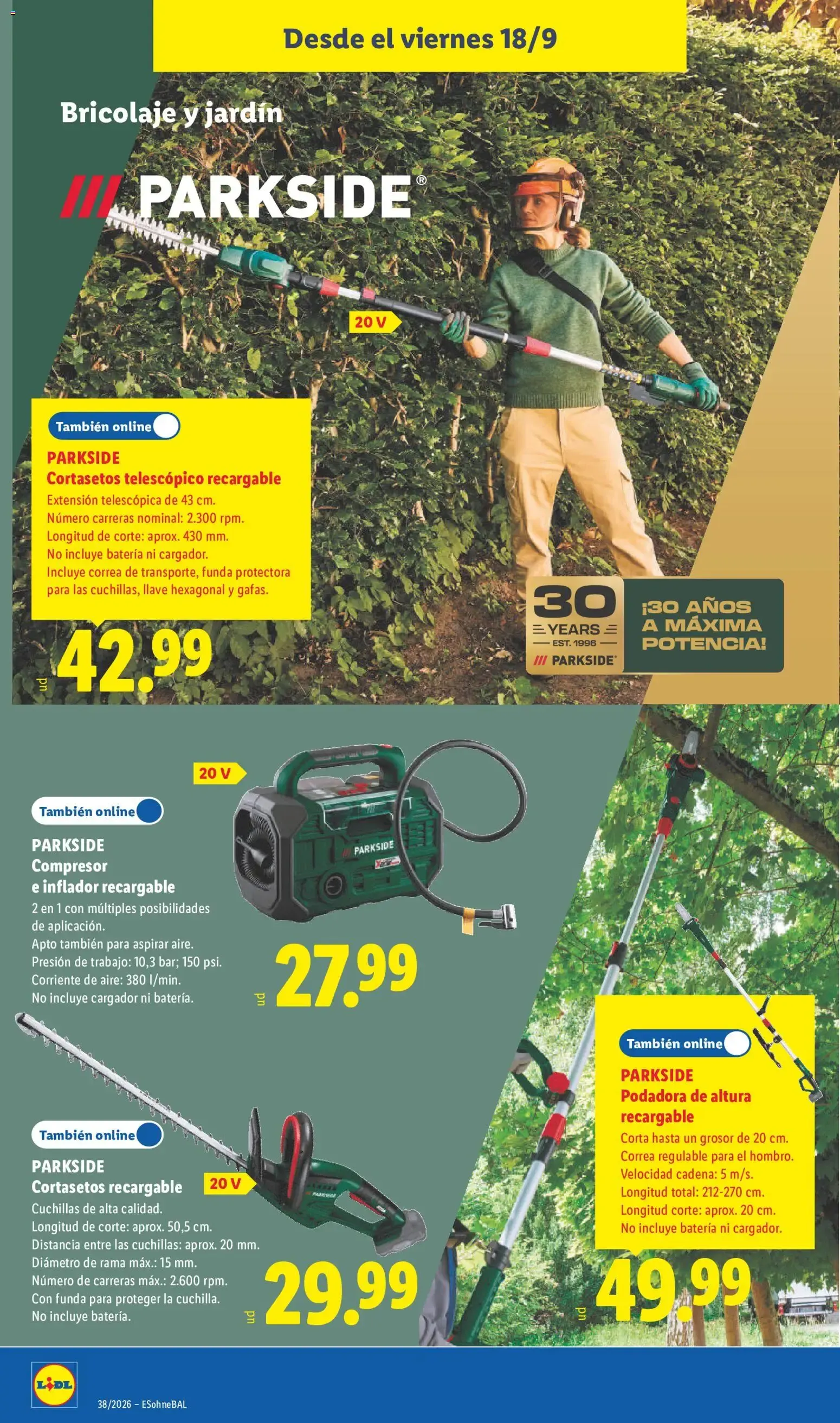 Catálogo de Lidl folleto de bazar del 14/09/2026 | Ofertas 14 de septiembre al 20 de septiembre 2026 - Página 20