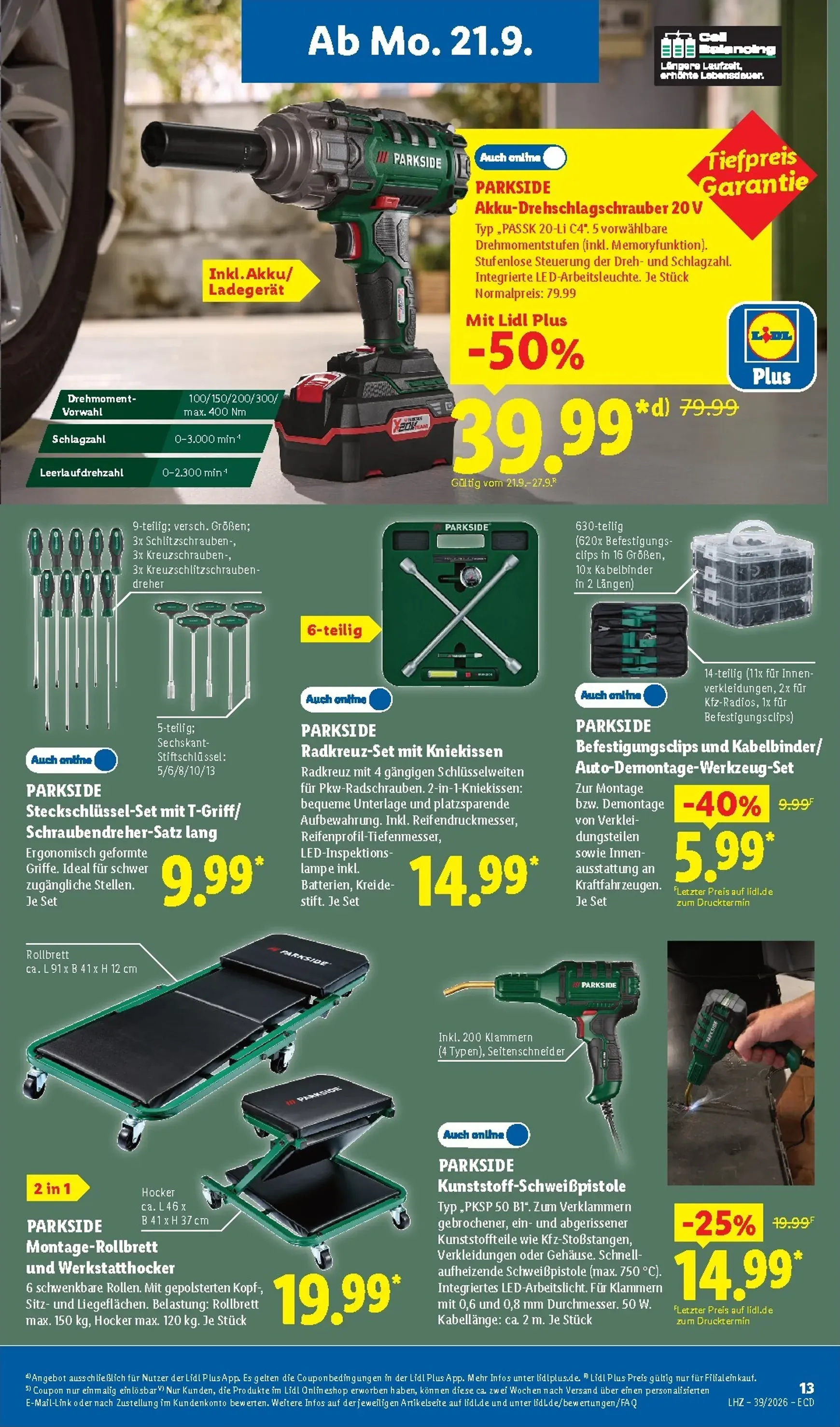 Lidl - Nonfood Prospekt nächste Woche – von Montag 21.09.2026 bis Samstag 26.09.2026 von 21. September bis 26. September 2026 - Prospekt seite 7