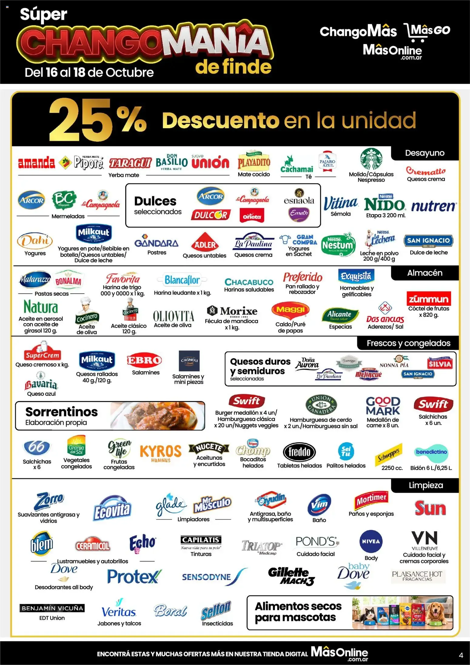 Ofertas de Changomas - Super Changomanía de finde || del 16/10/2026 - 18/10/2026 || Catálogo 16 de octubre al 18 de octubre 2026 - Página 4 del catálogo