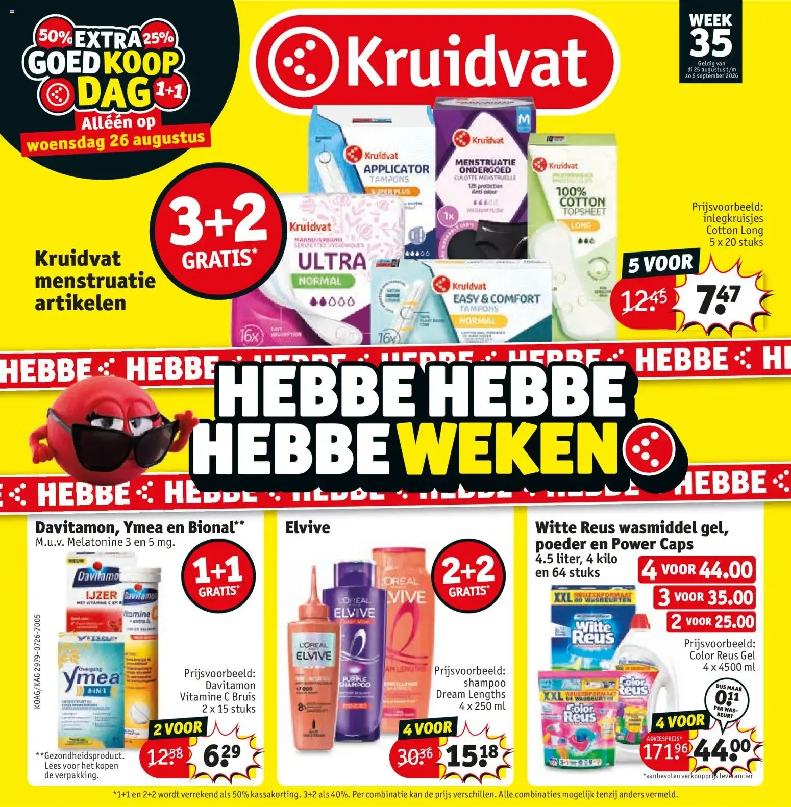 Kruidvat folder vanaf 24-08-2026 - volgende, deze week van 25 augustus tot 6 september 2026 - Folder pagina 1