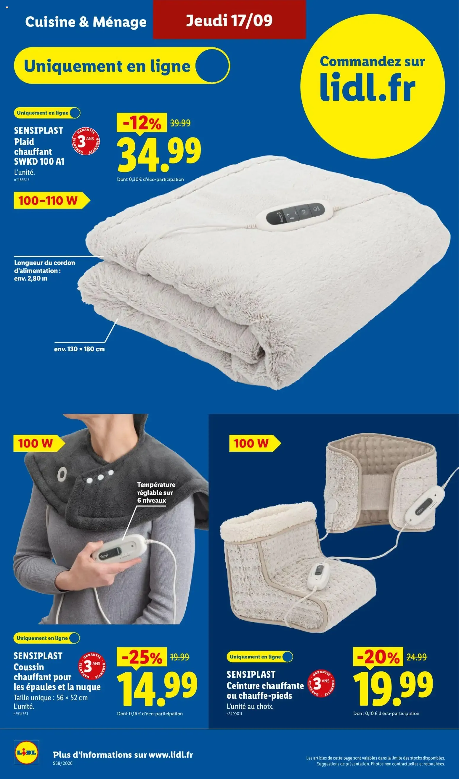 Ofertas EXCLU WEB Lidl du 14 septembre au 17 septembre 2026 - Catalogue page 10