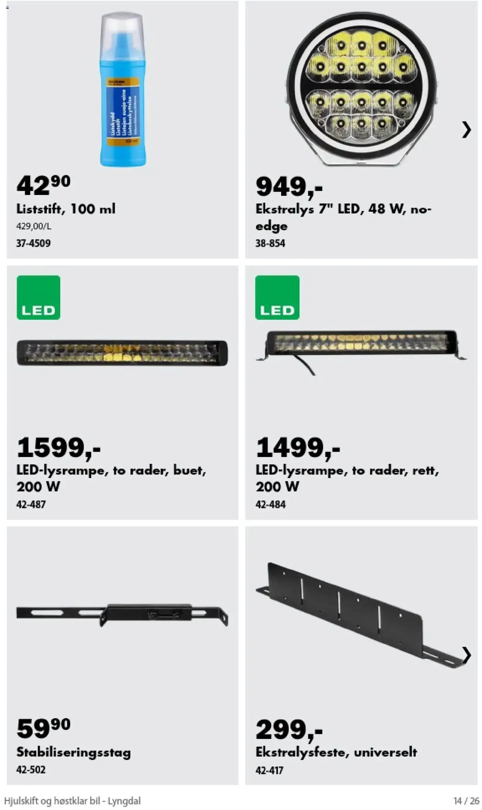 Biltema kundeavis Hjulskift og høstklar bil - National (06/09/2026 - 30/10/2026) - Kundeavis og tilbud fra 6. september til 30. oktober 2026 - kundeavisside 14