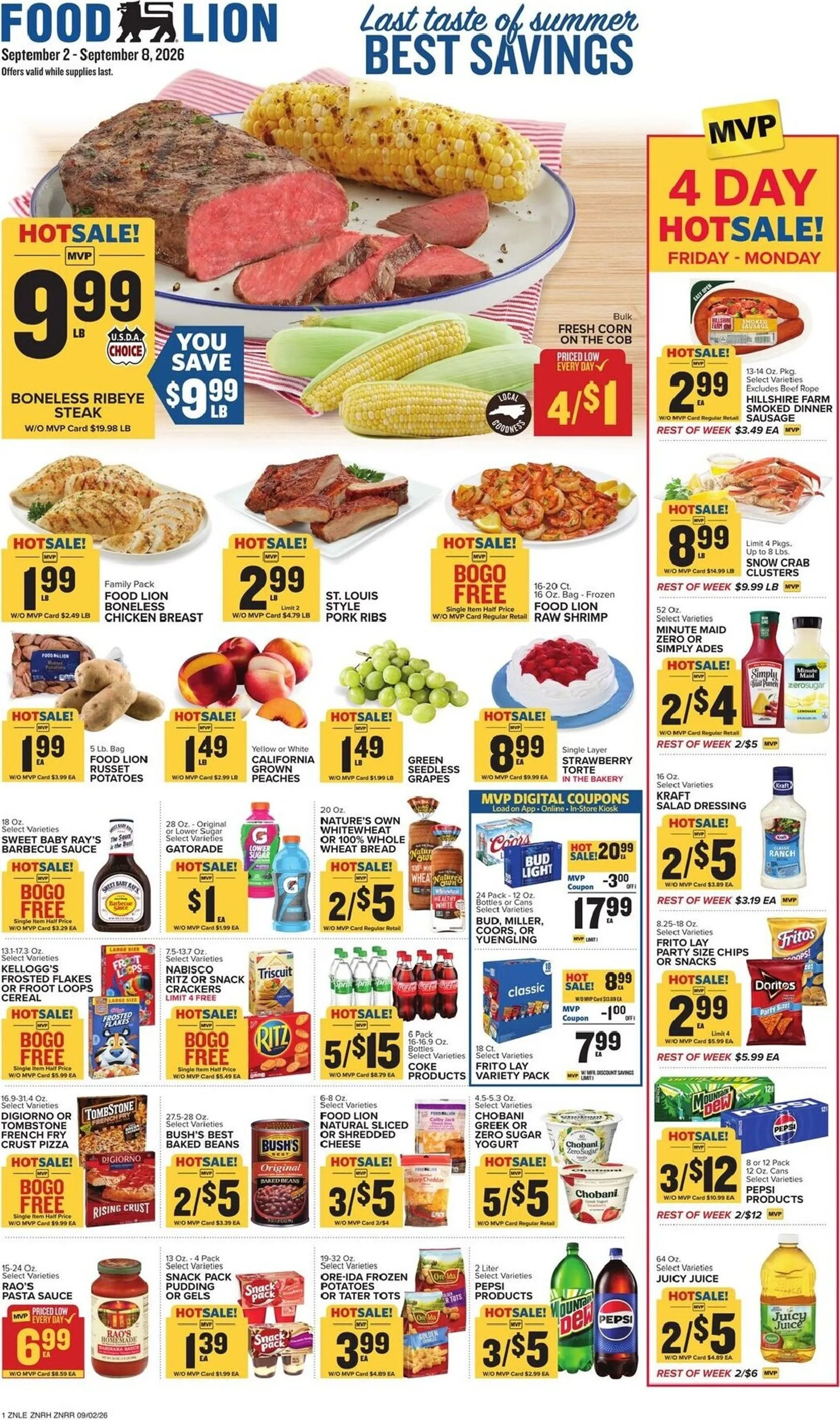 Food Lion - Last taste of summer BEST SAVINGS