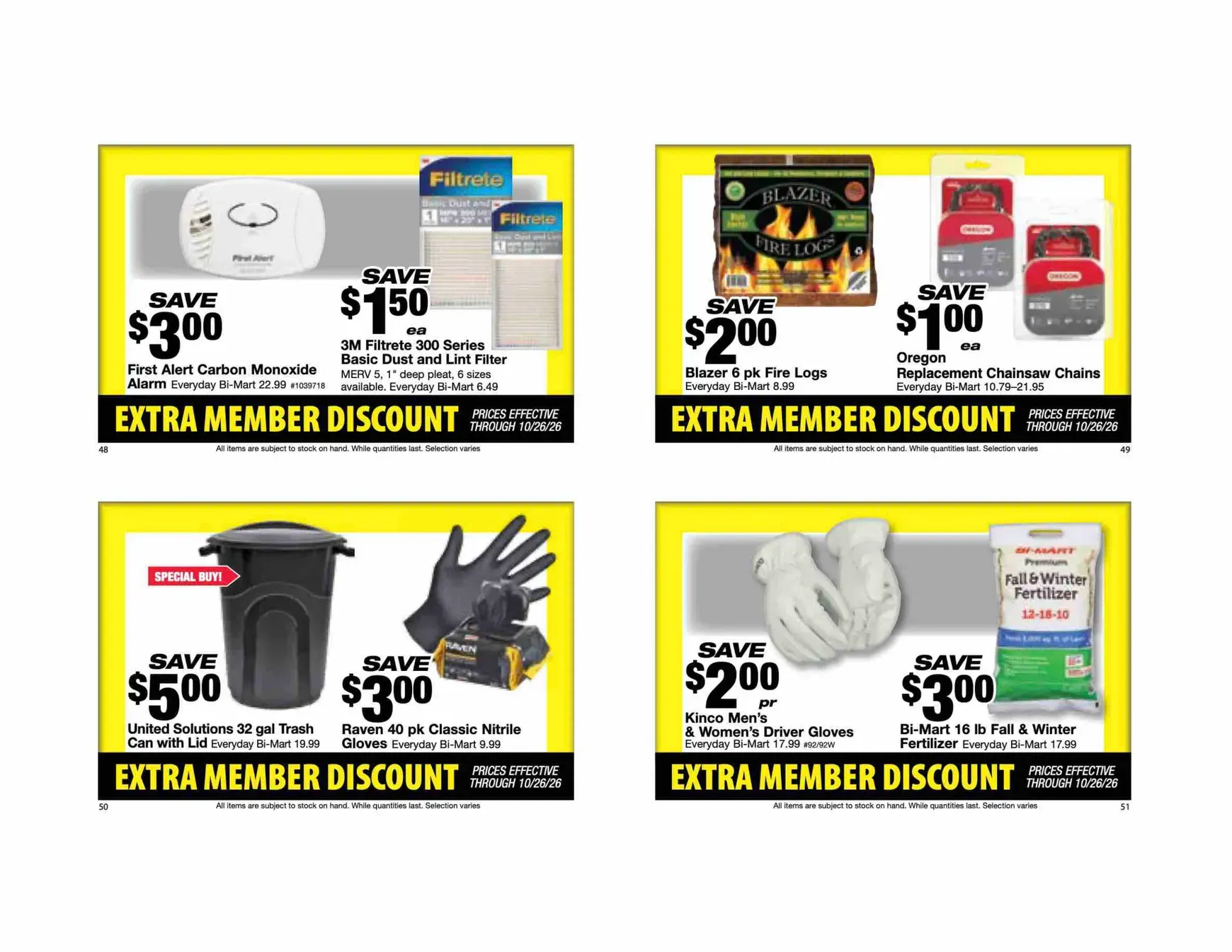 Weekly ad Current Bi-Mart - Extra member discount leaflet valid from Tuesday 10/13/2026 to Monday 10/26/2026 from October 13 to October 26 2026 - Page 14