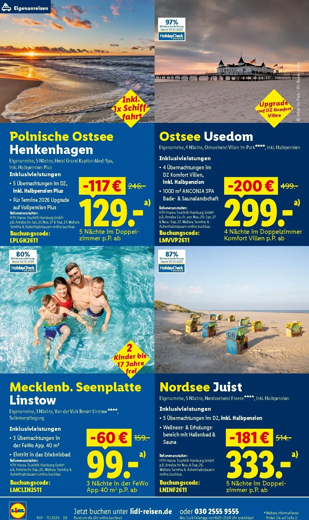 Lidl - Reise-Highlights Prospekt – von Mittwoch 28.10.2026 bis Montag 30.11.2026 von 28. Oktober bis 30. November 2026 - Prospekt seite 6