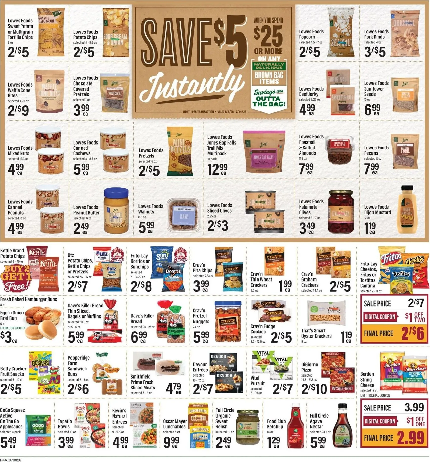 Weekly ad Current Lowes Foods leaflet valid from Wednesday 07/08/2026 to Tuesday 07/14/2026 from July 8 to July 14 2026 - Page 6