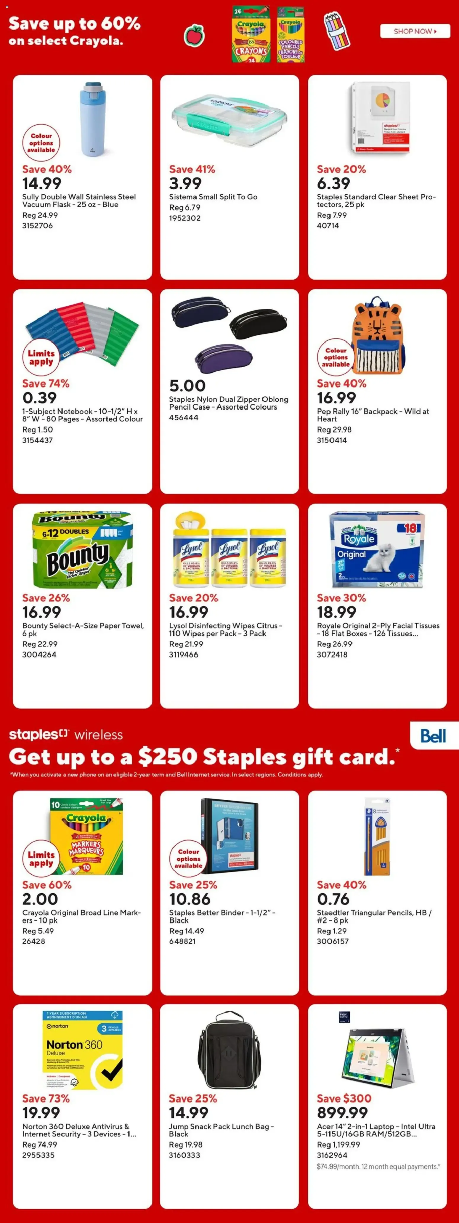 Staples.ca Shop Now from August 28 to September 3 2026 - flyer page 2