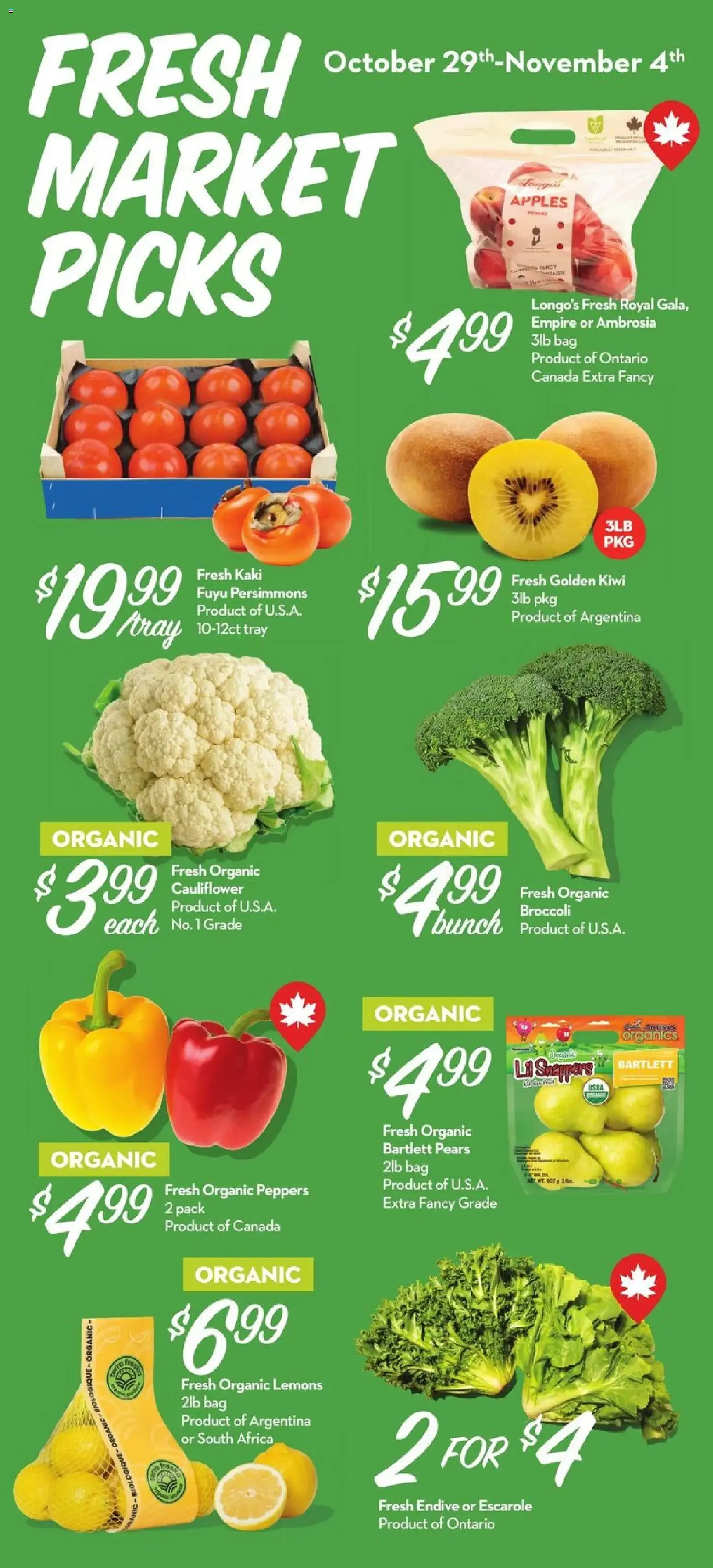 Longo's weekly flyer / circulaire from Oct 29, 2026 > weekly specials & deals from October 29 to November 4 2026 - flyer page 2