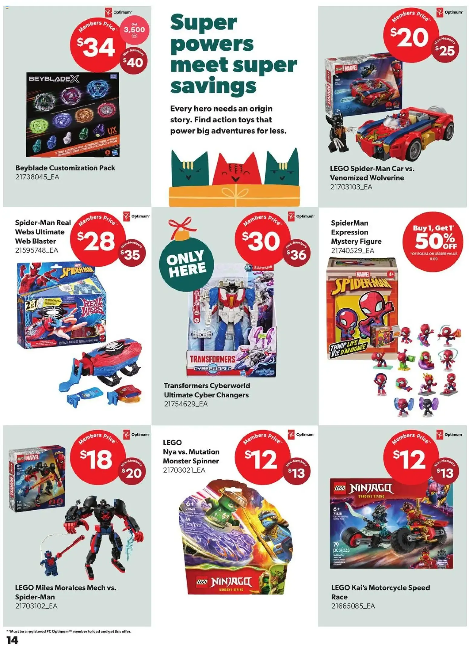 REAL CANADIAN SUPERSTORE &MORE A world of toys for less from October 22 to December 30 2026 - flyer page 14