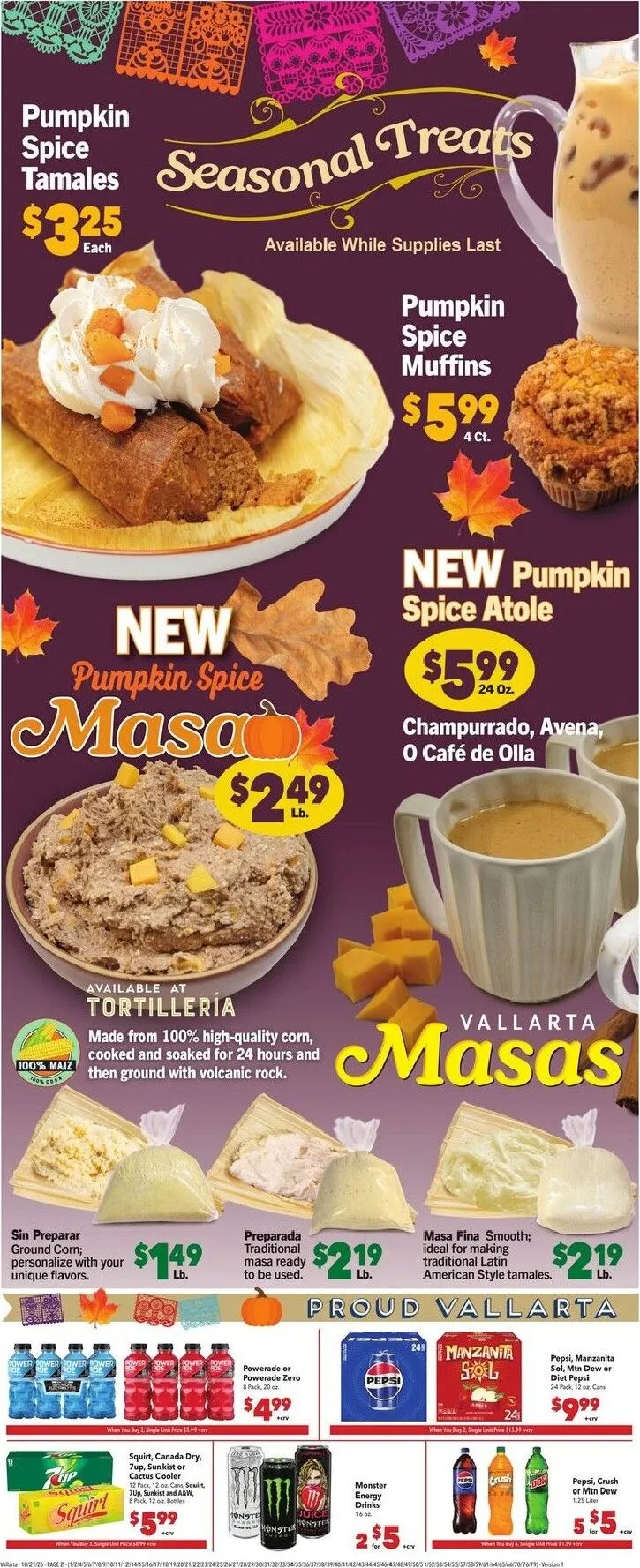 Weekly promotion Current Vallarta leaflet valid from Wednesday 10/21/2026 to Tuesday 10/27/2026 spanning from October 21 to October 27 2026 - Page 2 for Catalogue 365