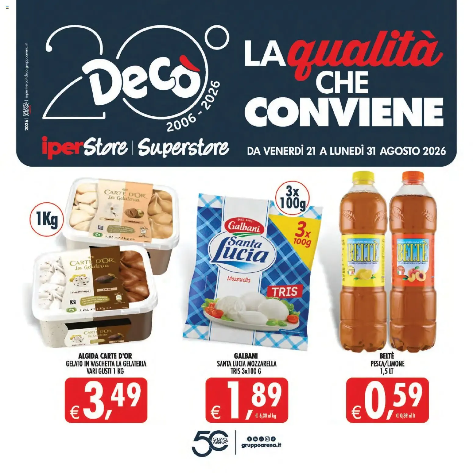 Nuovo Decò volantino iperStore, Superstore Sicilia dal 21/08/2026 > offerte anteprima 🛍️ da 21 agosto a 31 agosto di 2026 - Pagina del volantino 1