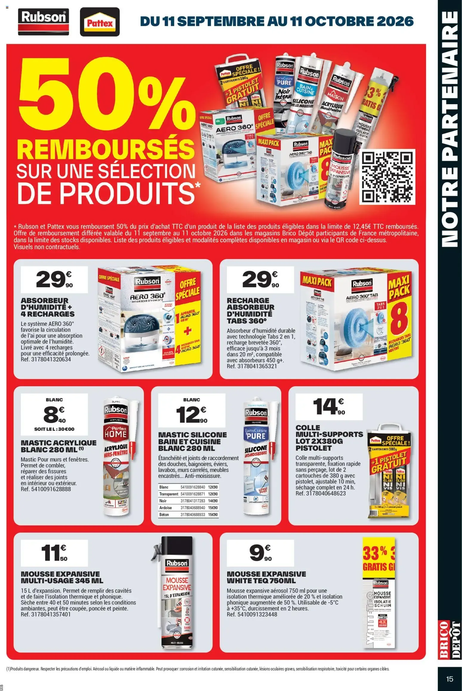 Brico Dépôt catalogue à partir du 11/09/2026 - promo en ligne du 11 septembre au 24 septembre 2026 - Catalogue page 15