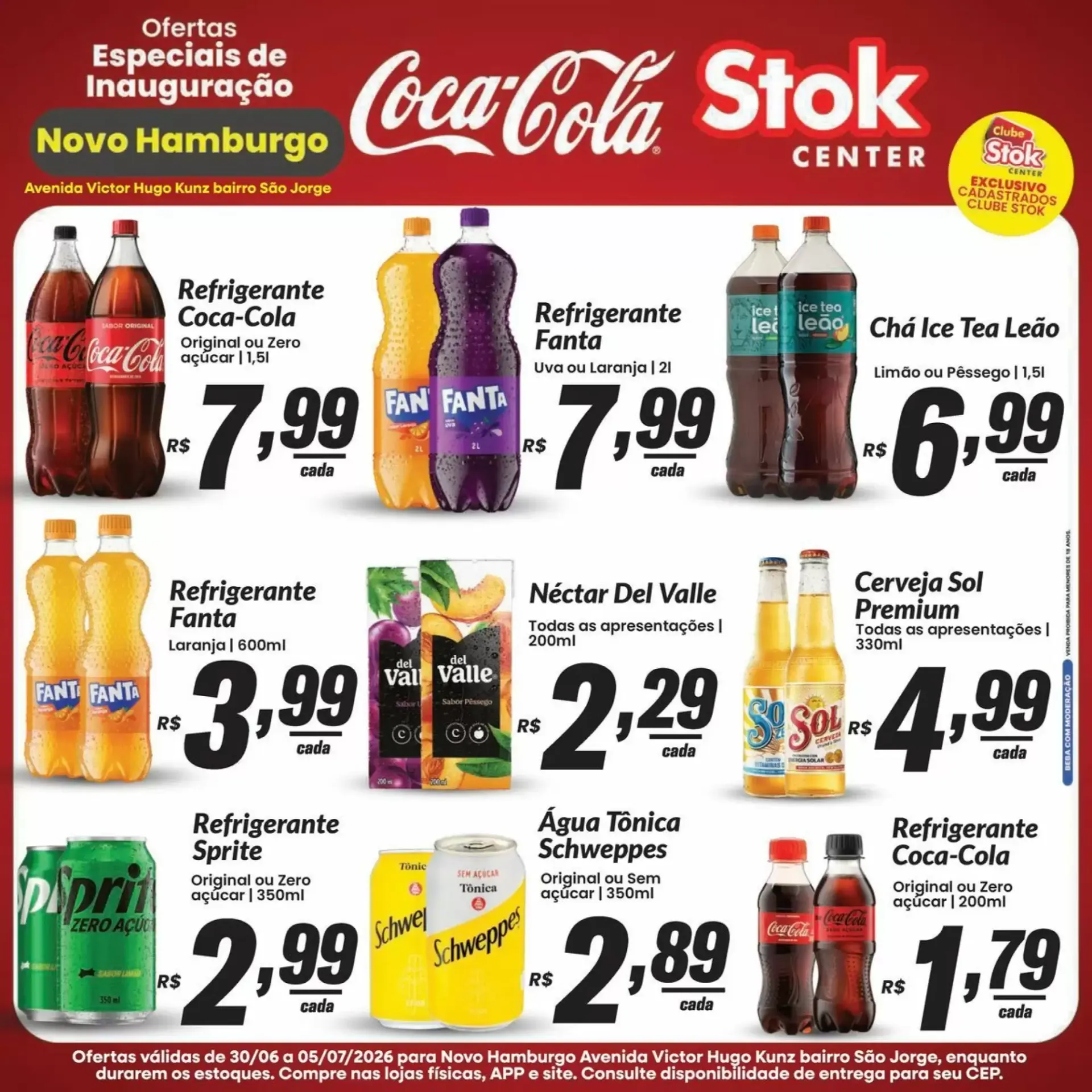Ofertas Especiais de Inauguração Stok Center Novo Hamburgo