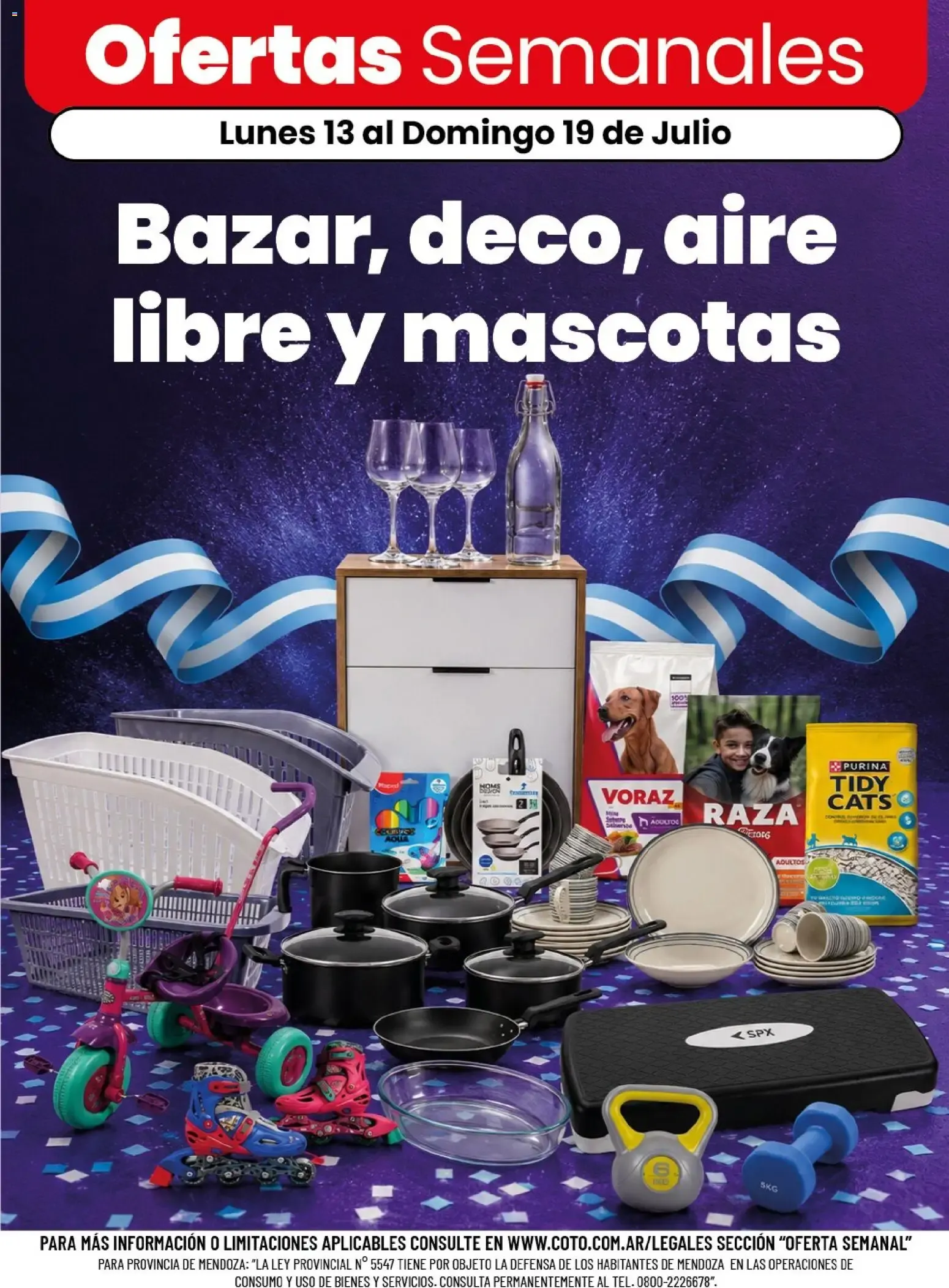 Ofertas de Coto - Bazar, deco, aire libre y mascotas || del 13/07/2026 - 19/07/2026 || Descuentos 13 de julio al 19 de julio 2026 - Página 1 del catálogo
