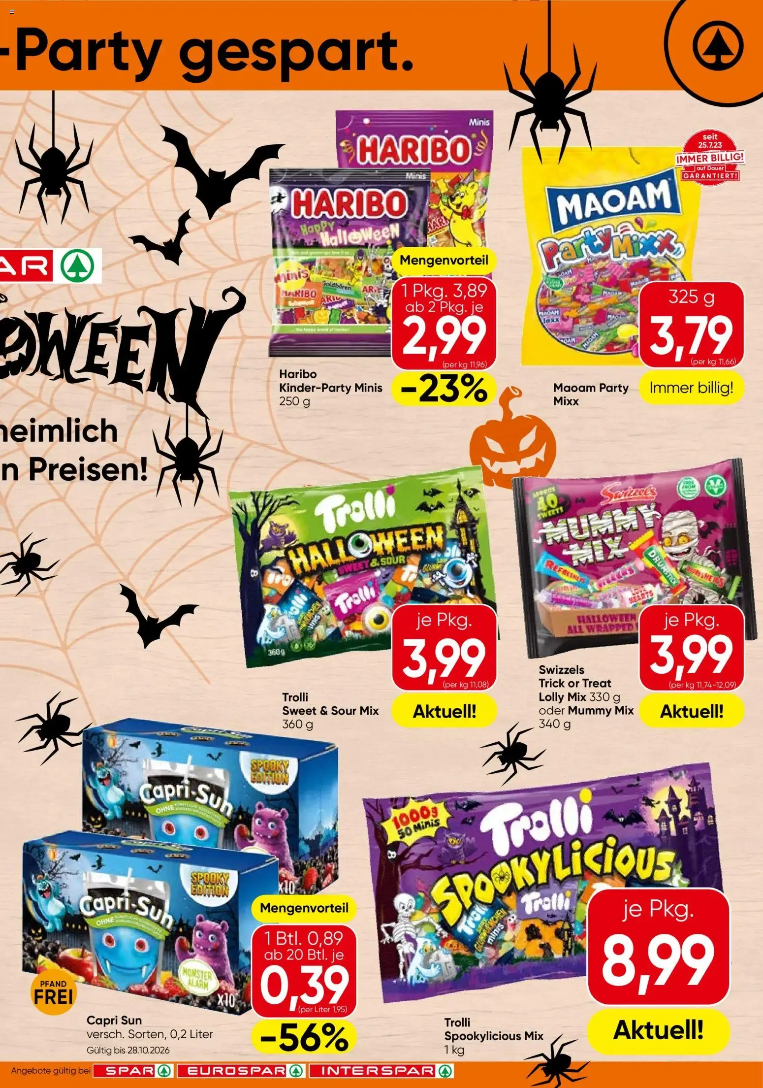 Spar Halloween (01.10.2026) - Angebote und Prospekt von 1. Oktober bis 31. Oktober 2026 - Flugblätt seite 3