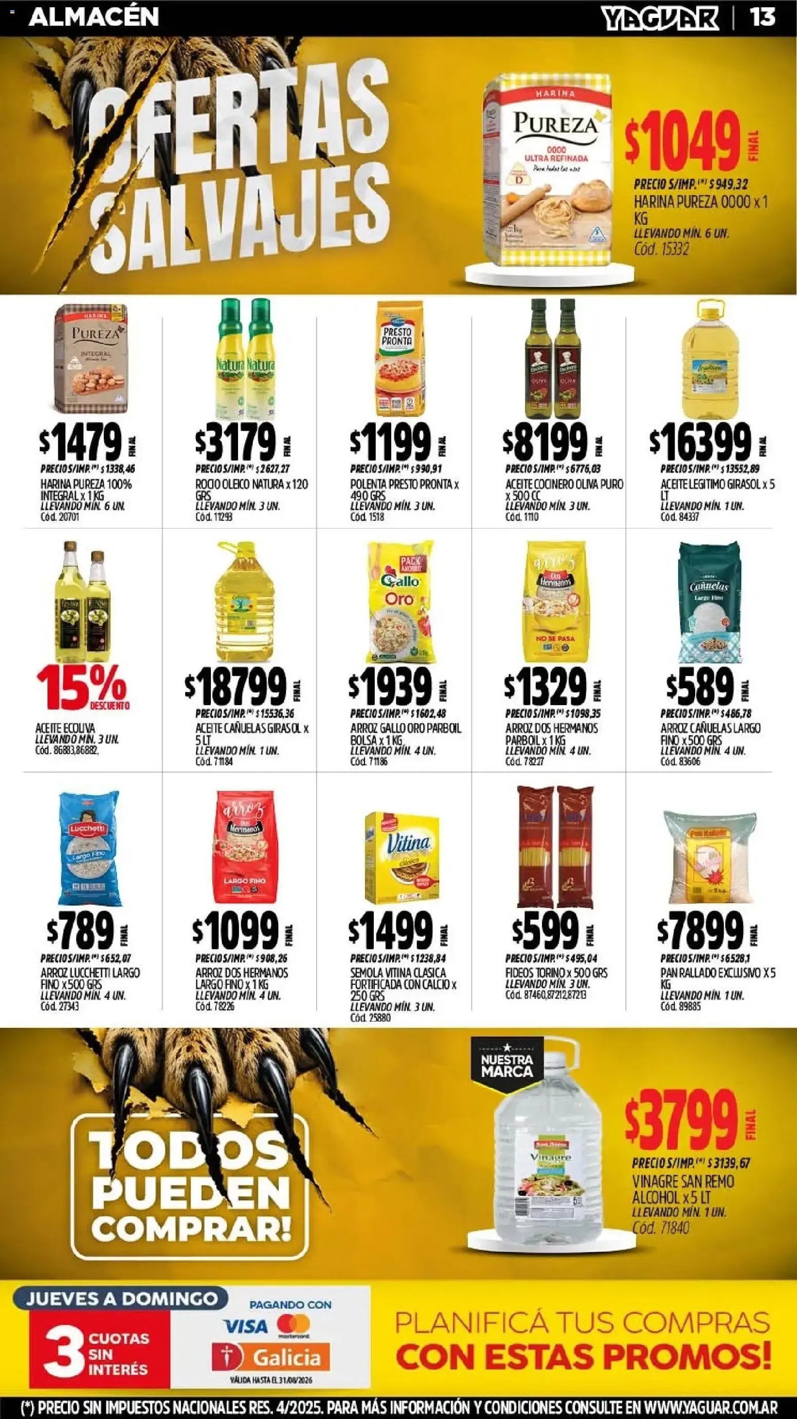 Ofertas de Mayorista Yaguar: Ofertas Salvajes en Misiones 3 de agosto al 9 de agosto 2026 - Página 14 del catálogo