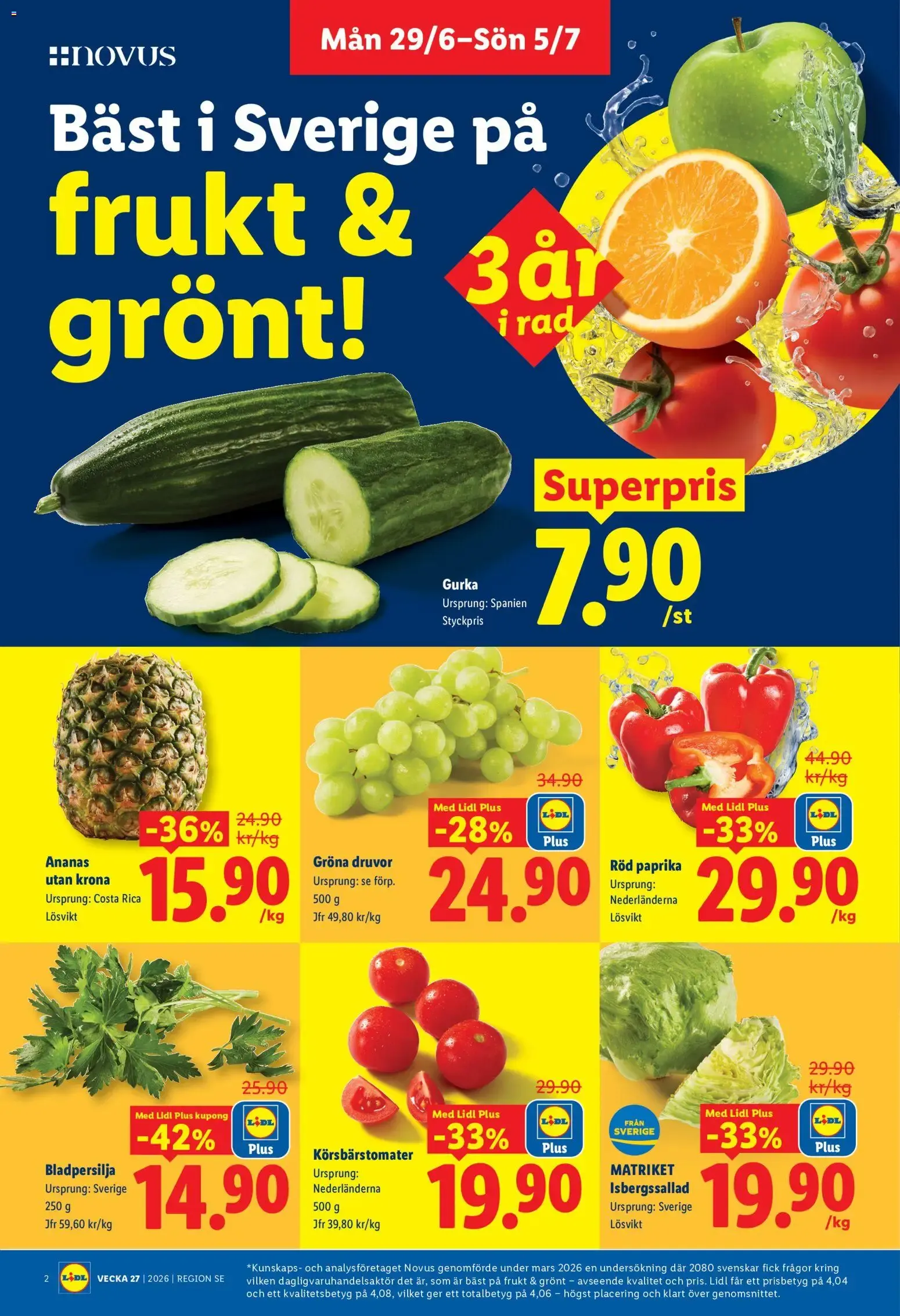 Lidl erbjudanden från 29/06/2026 - 05/07/2026 > Reklamblad nuvarande rabatter från 29 juni till 5 juli 2026 - Reklamblad sidor 2