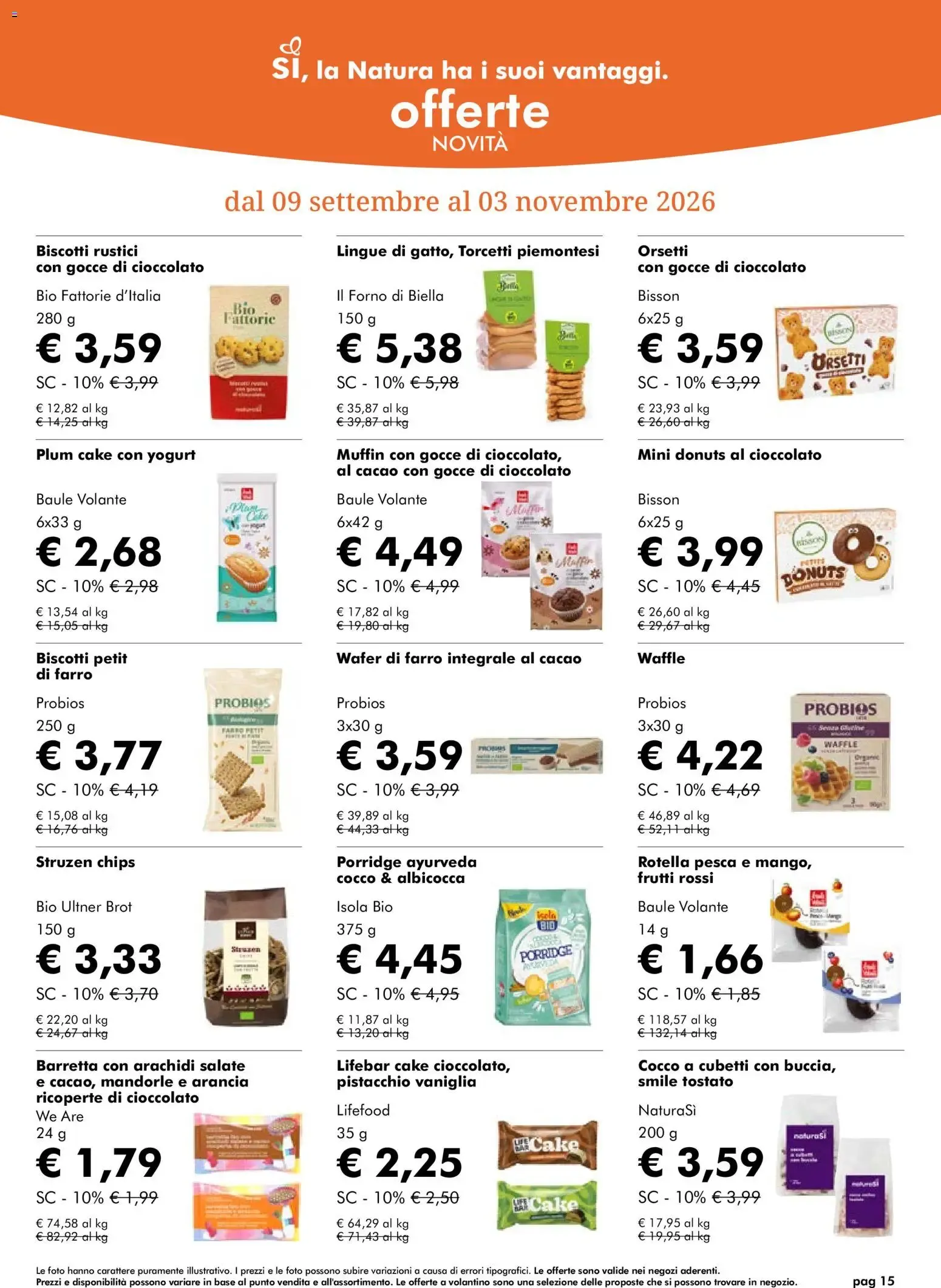 Nuovo Natura Sì volantino dal 09/09/2026 > offerte anteprima 🛍️ da 9 settembre a 6 ottobre di 2026 - Pagina del volantino 15