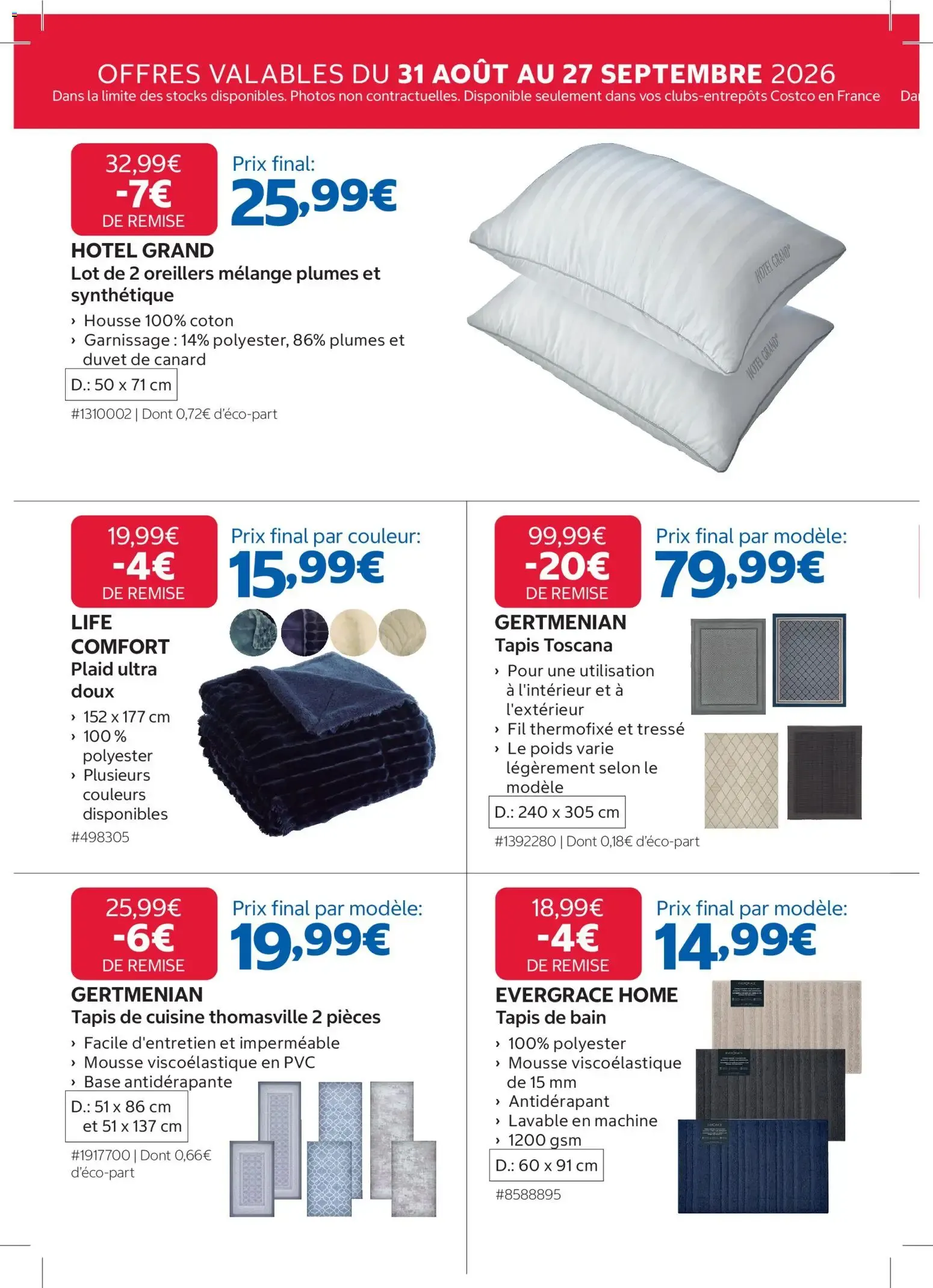 Costco catalogue à partir du 31/08/2026 - promo en ligne du 31 août au 27 septembre 2026 - Catalogue page 4