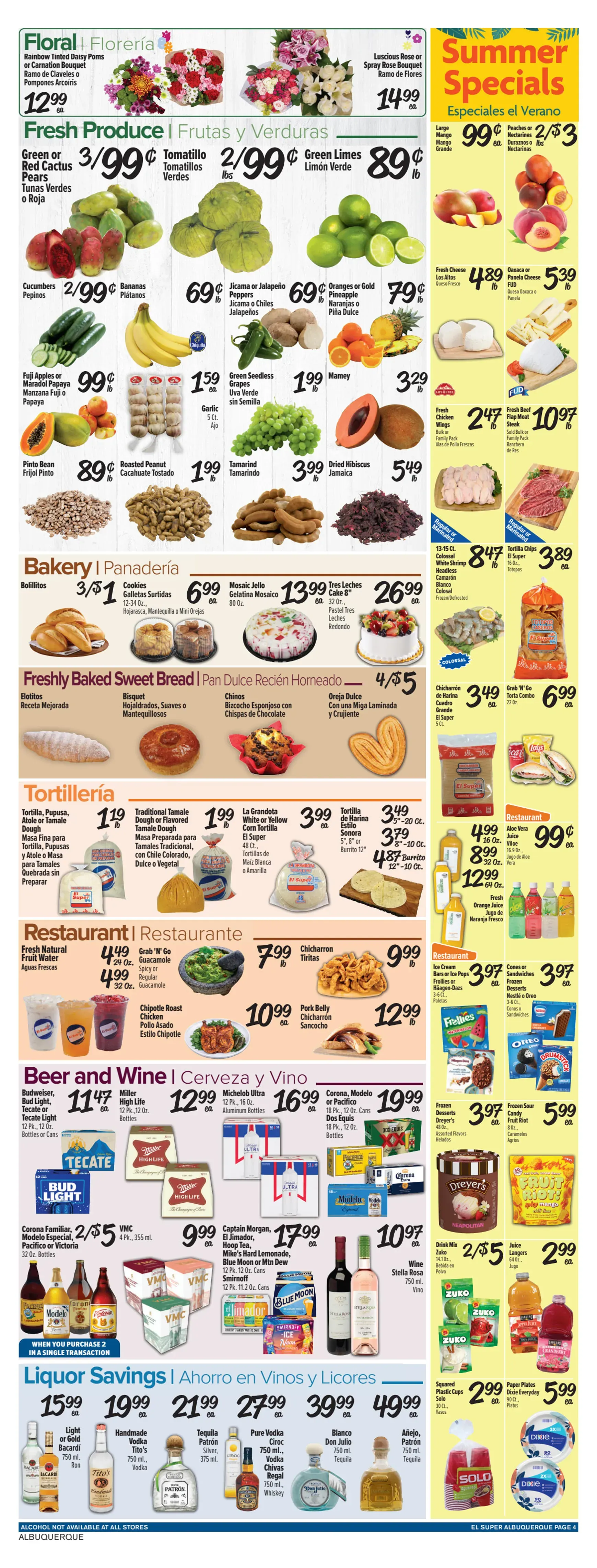 Weekly ad Current El Super leaflet valid from Wednesday 07/29/2026 to Tuesday 08/04/2026 from July 29 to August 4 2026 - Page 4